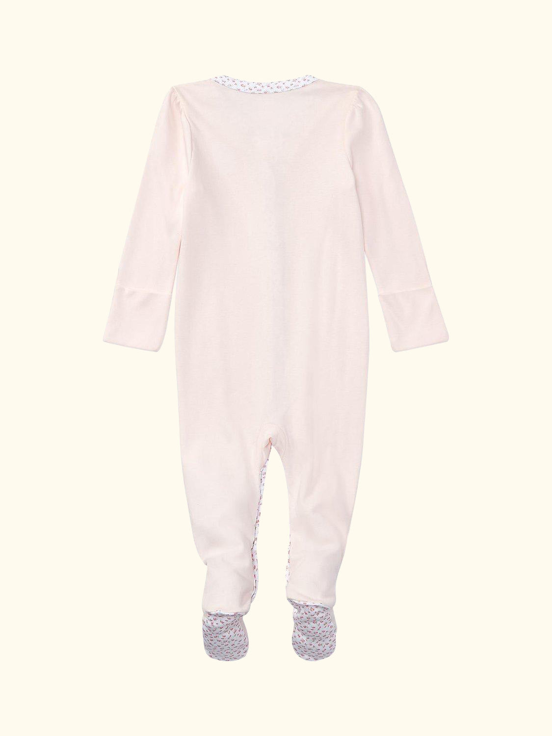 Polo Ralph Lauren Baby Rose Bud Trim Coverall, Delicate Pink