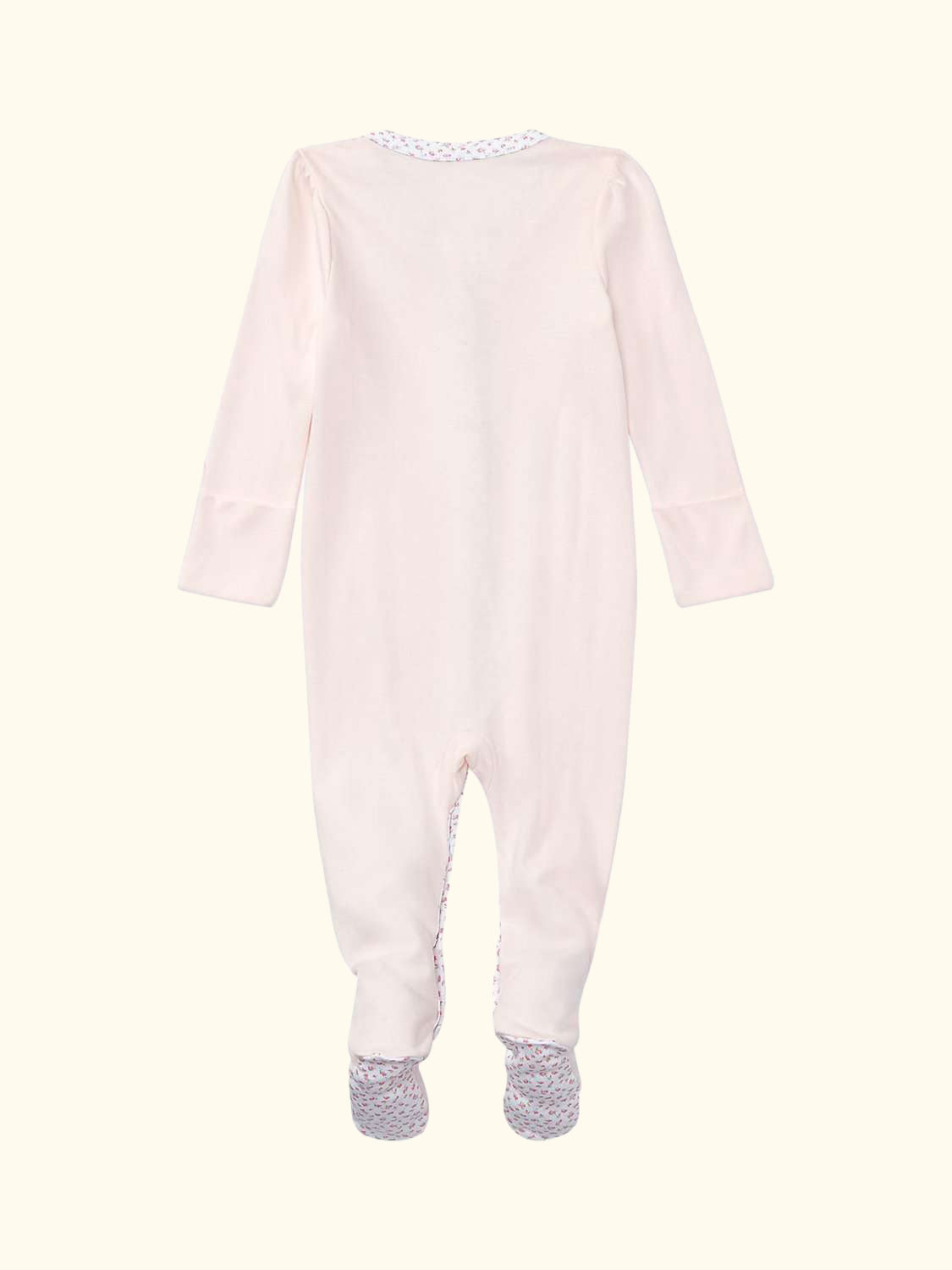 Polo Ralph Lauren Baby Rose Bud Trim Coverall, Delicate Pink