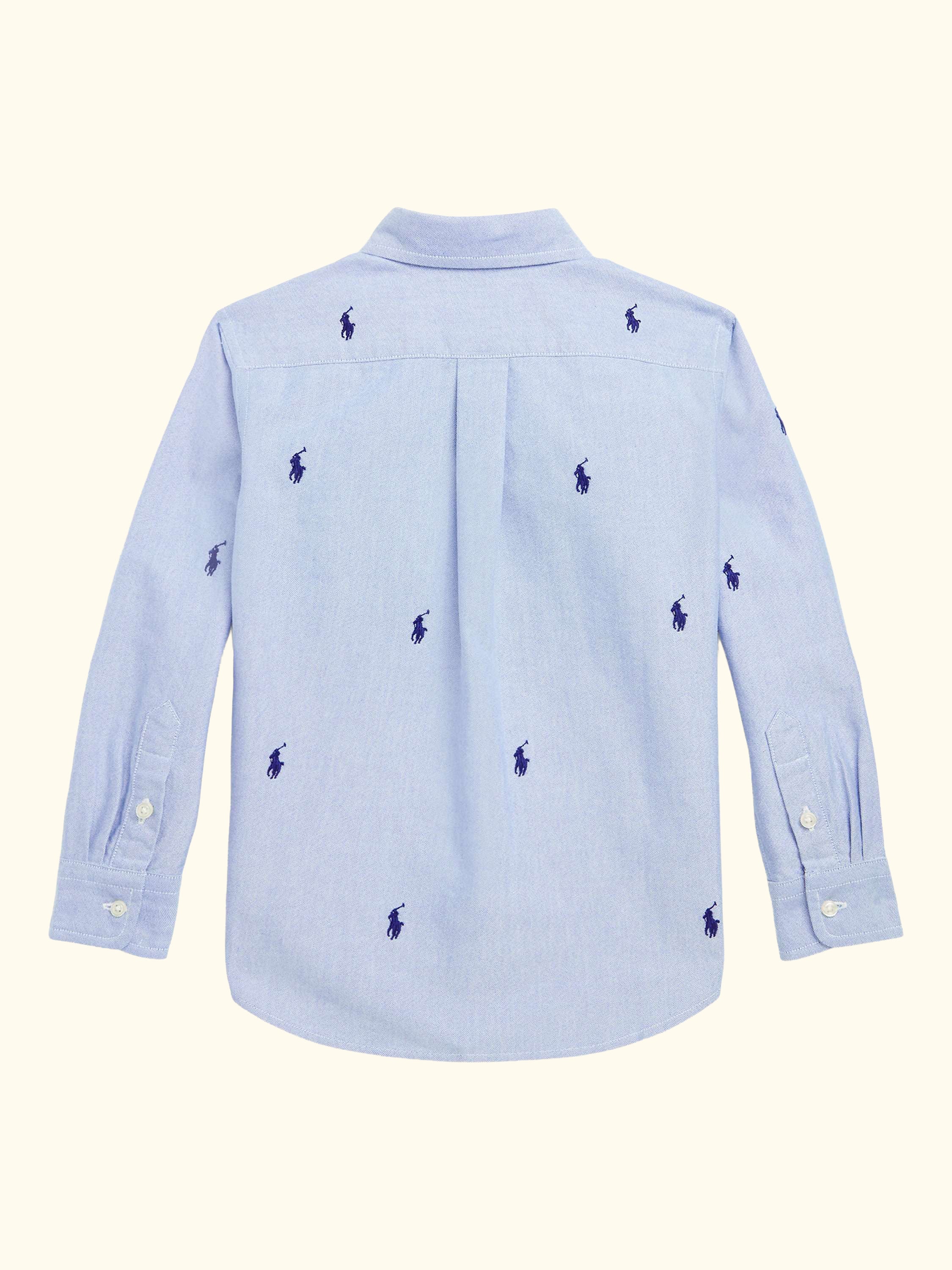 Polo Ralph Lauren Kids' Schiffli Oxford Shirt, Blue