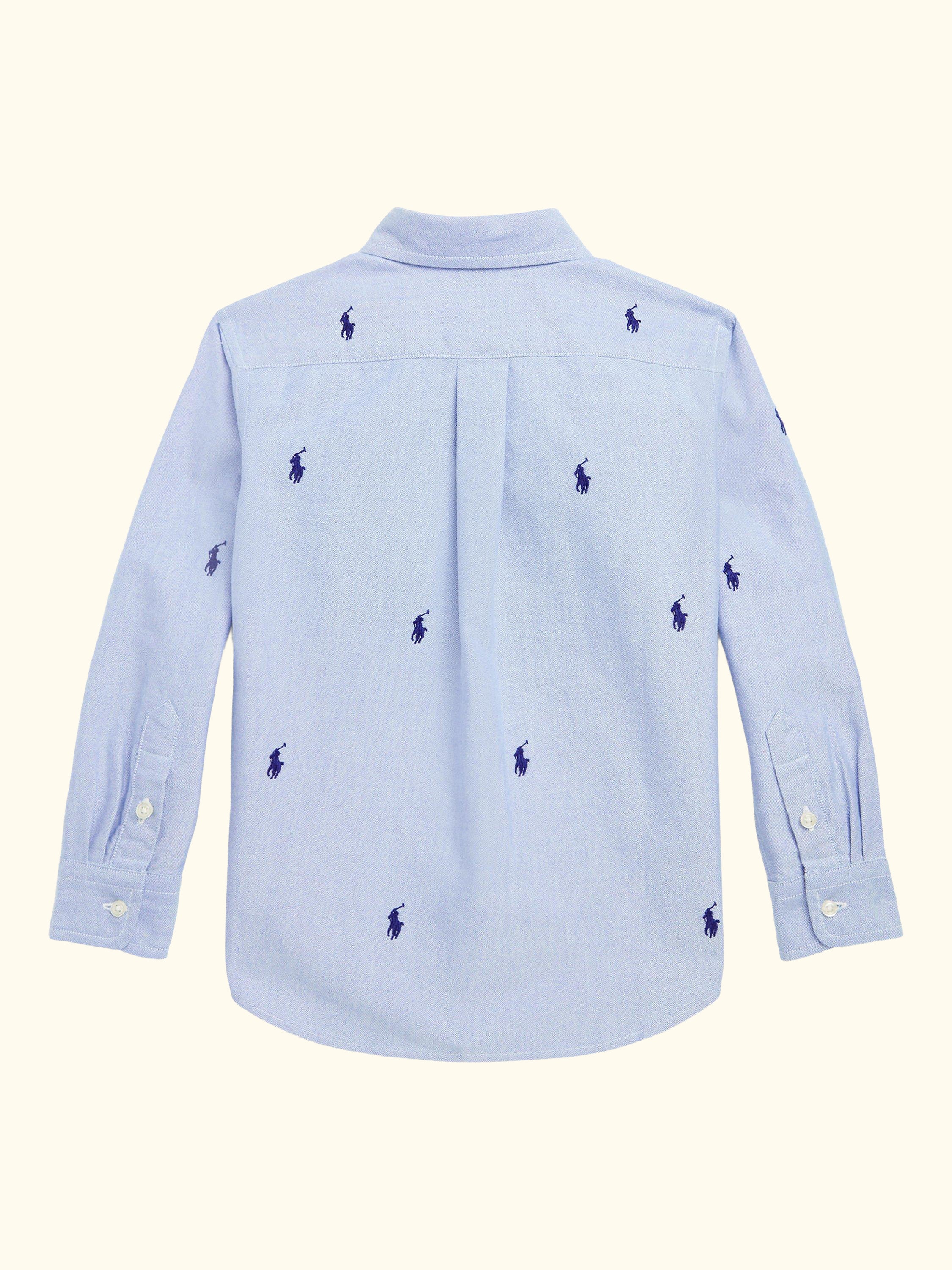 Polo Ralph Lauren Kids' Schiffli Oxford Shirt, Blue