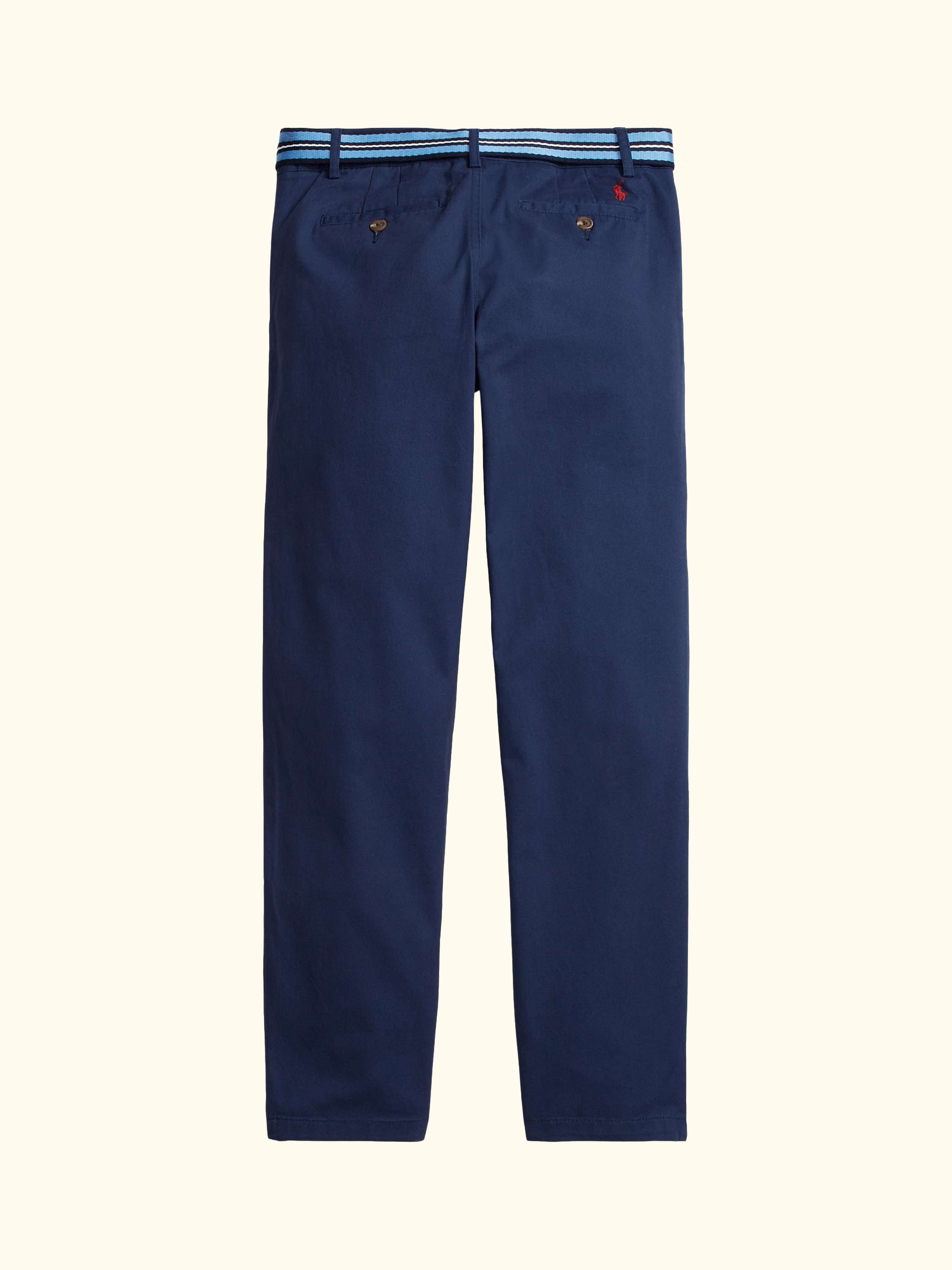 Kids' Belted Chino Trousers, Newport Navy