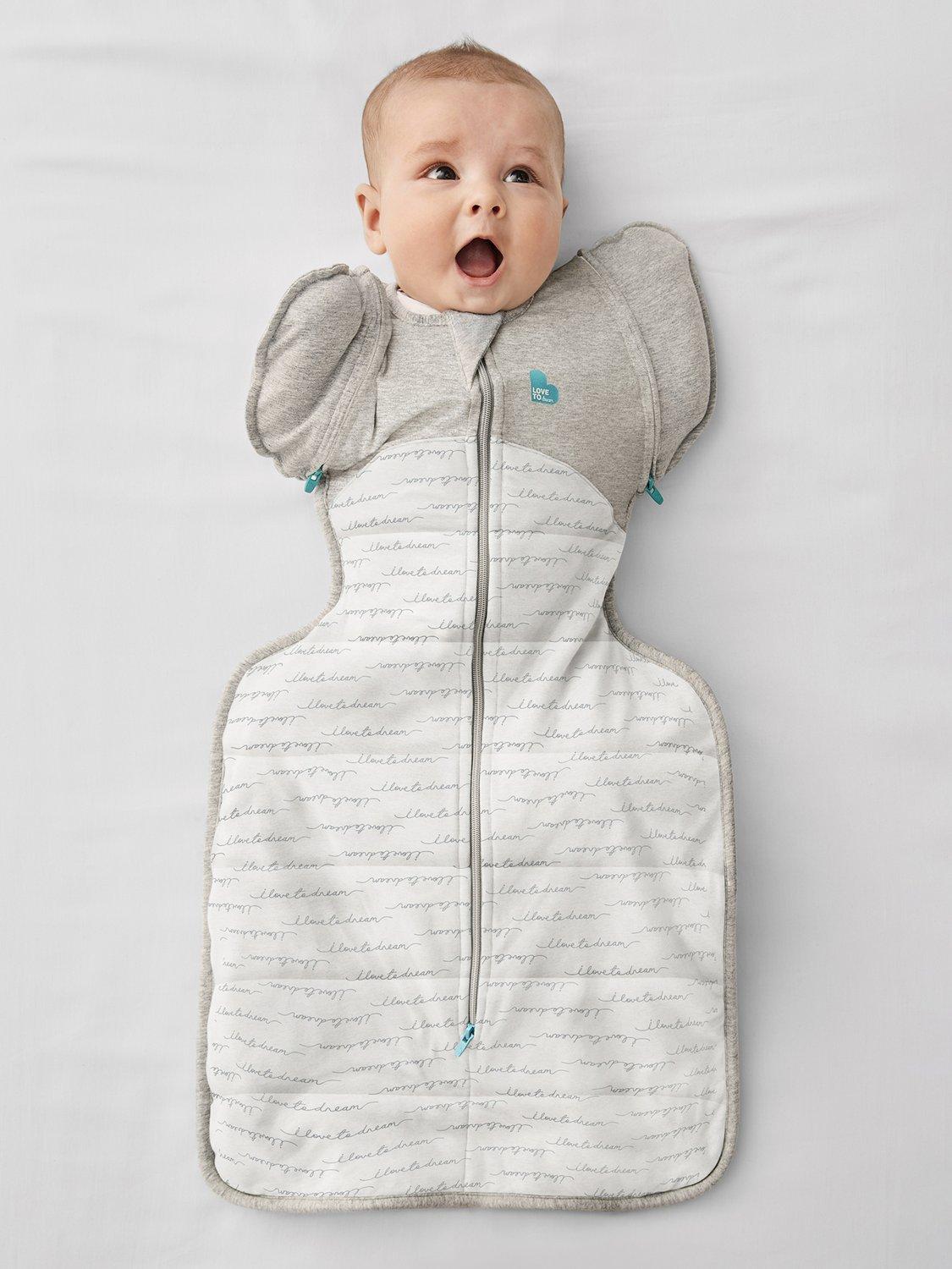 Swaddle Up Transition Baby Sleeping Bag, 2.5 Tog, Dreamer White, Medium