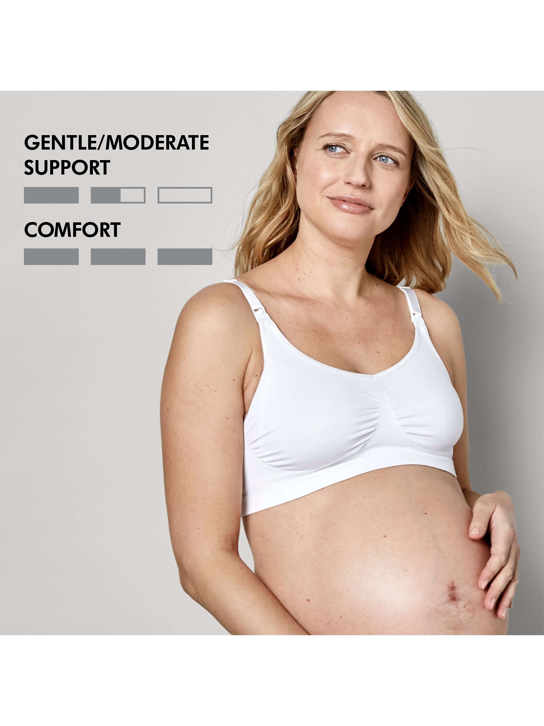 Keep Cool Maternity & Nursing Bra, White