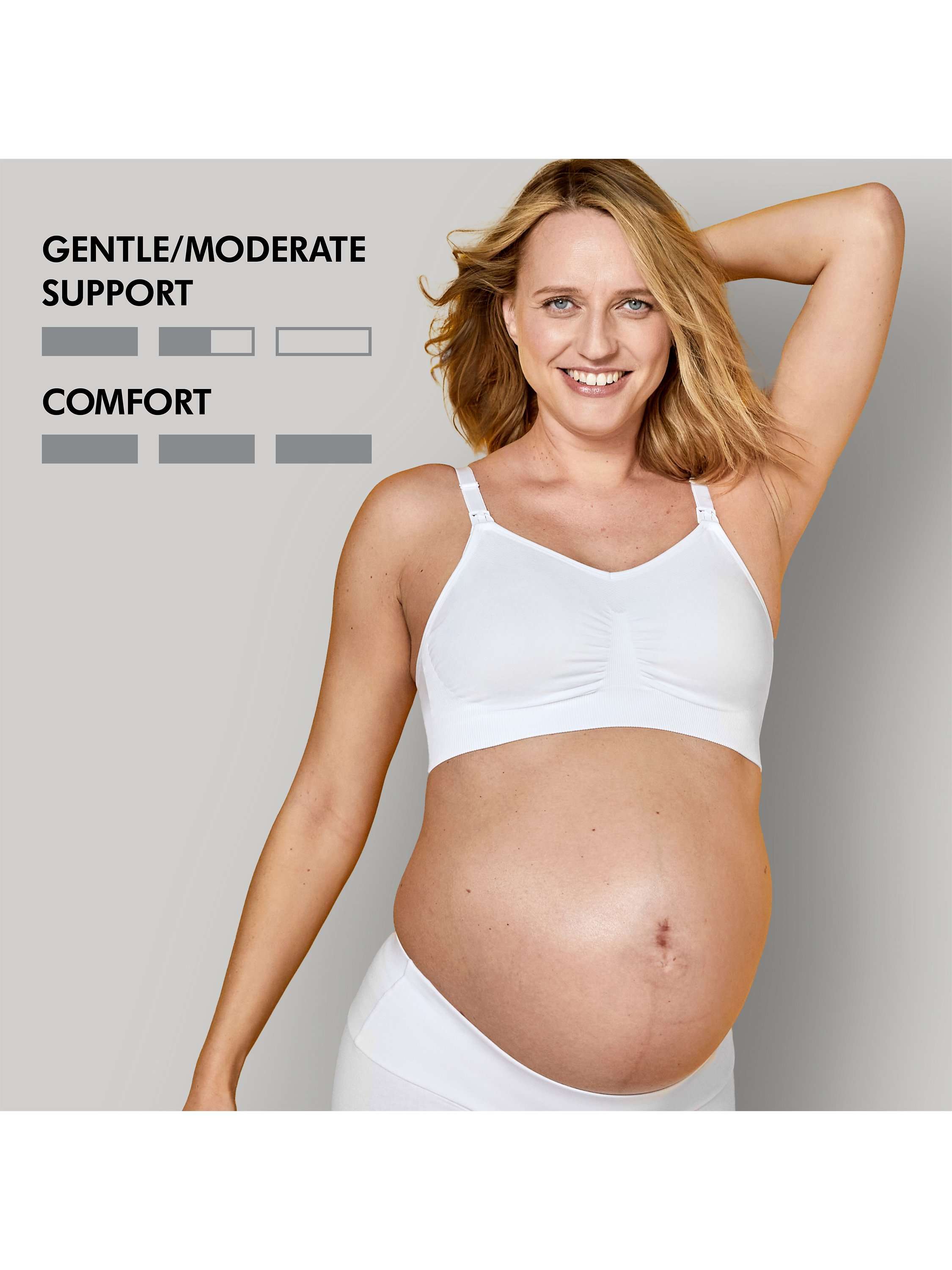 Keep Cool Maternity & Nursing Bra, White