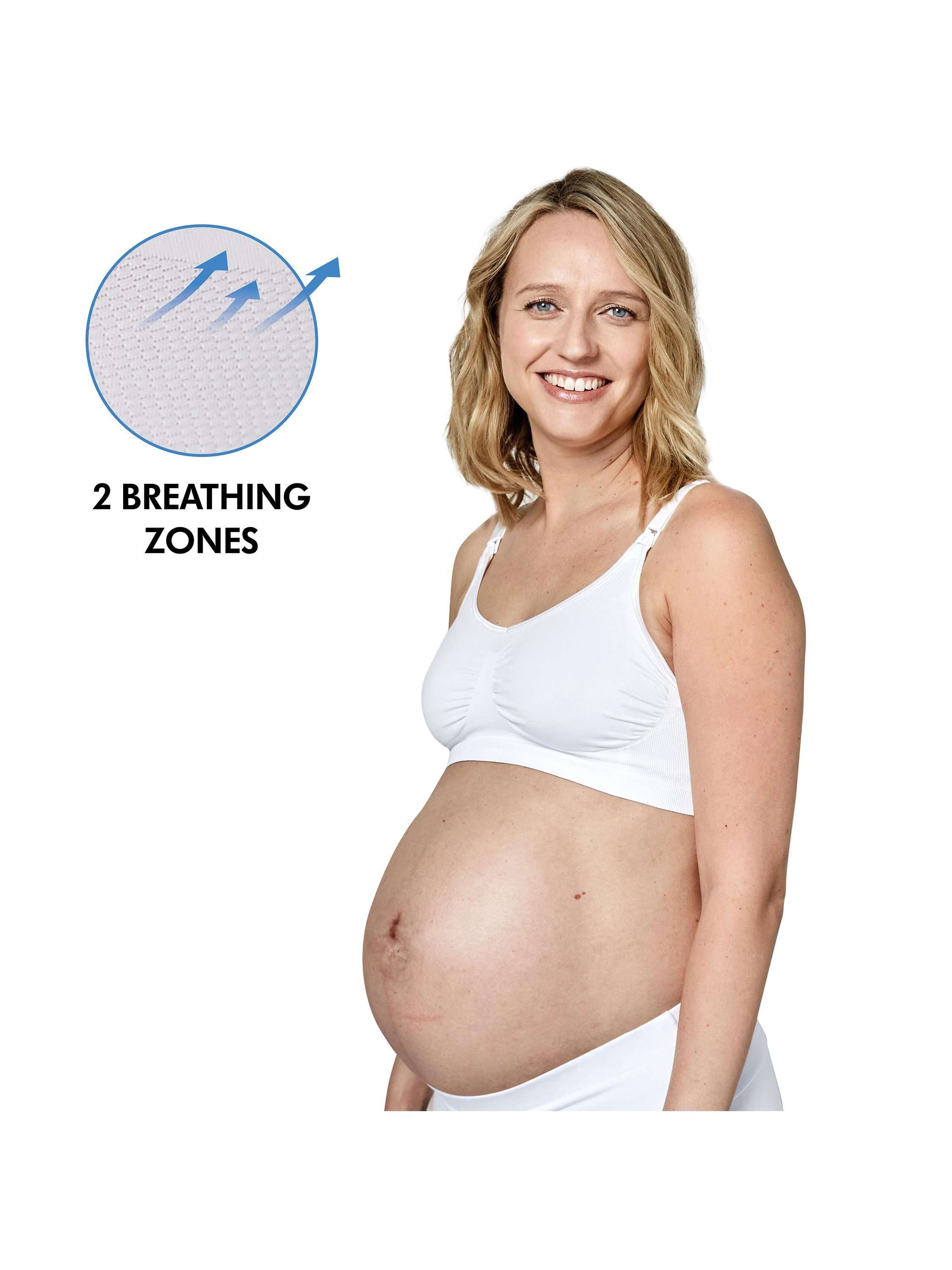 Keep Cool Maternity & Nursing Bra, White