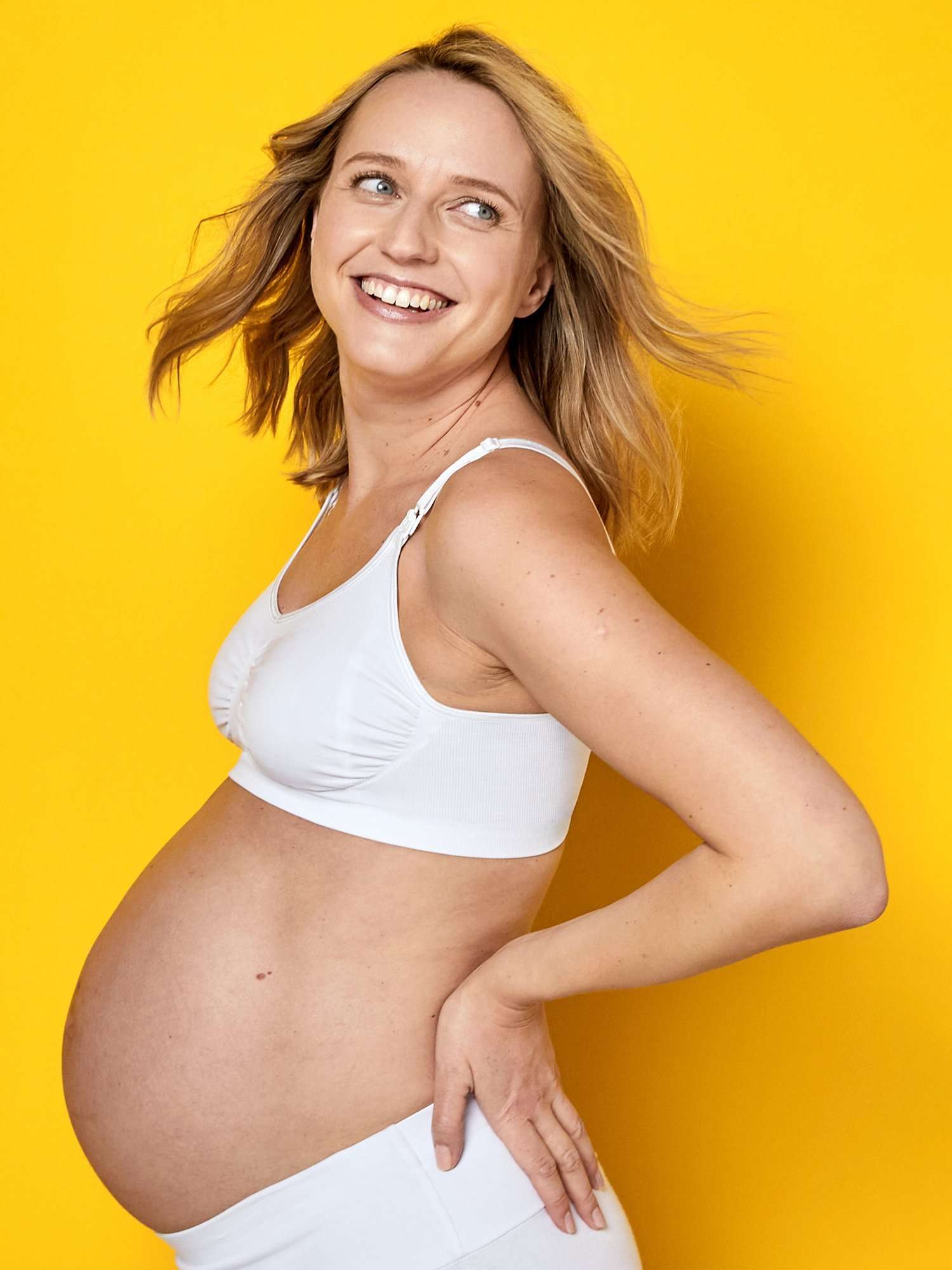 Keep Cool Maternity & Nursing Bra, White