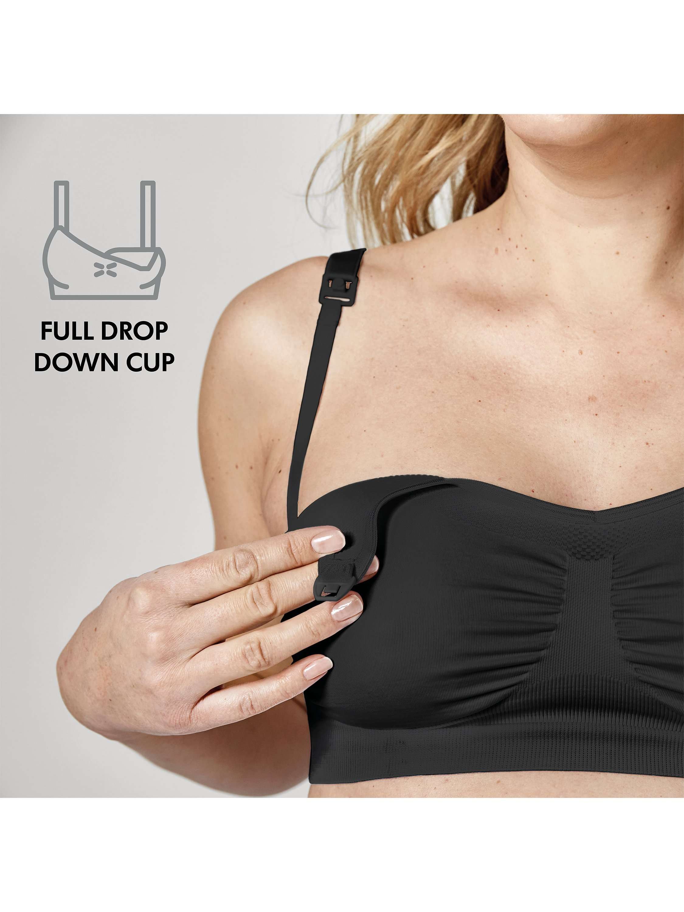 Keep Cool Maternity & Nursing Bra, Black