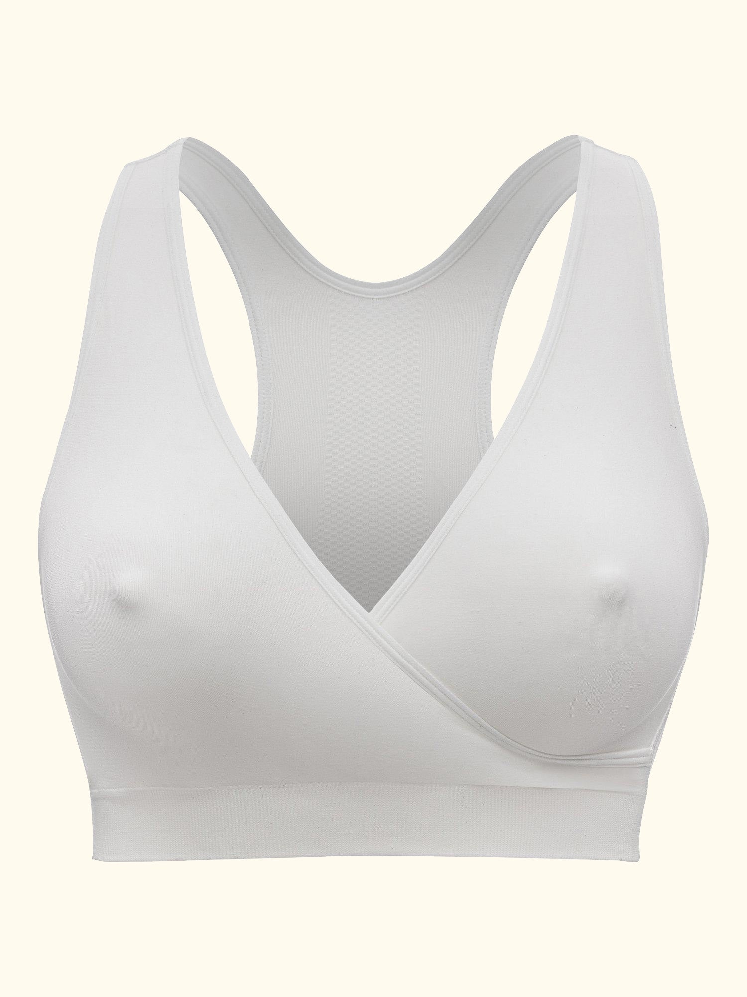 Keep Cool Sleep Maternity & Nursing Bra, White