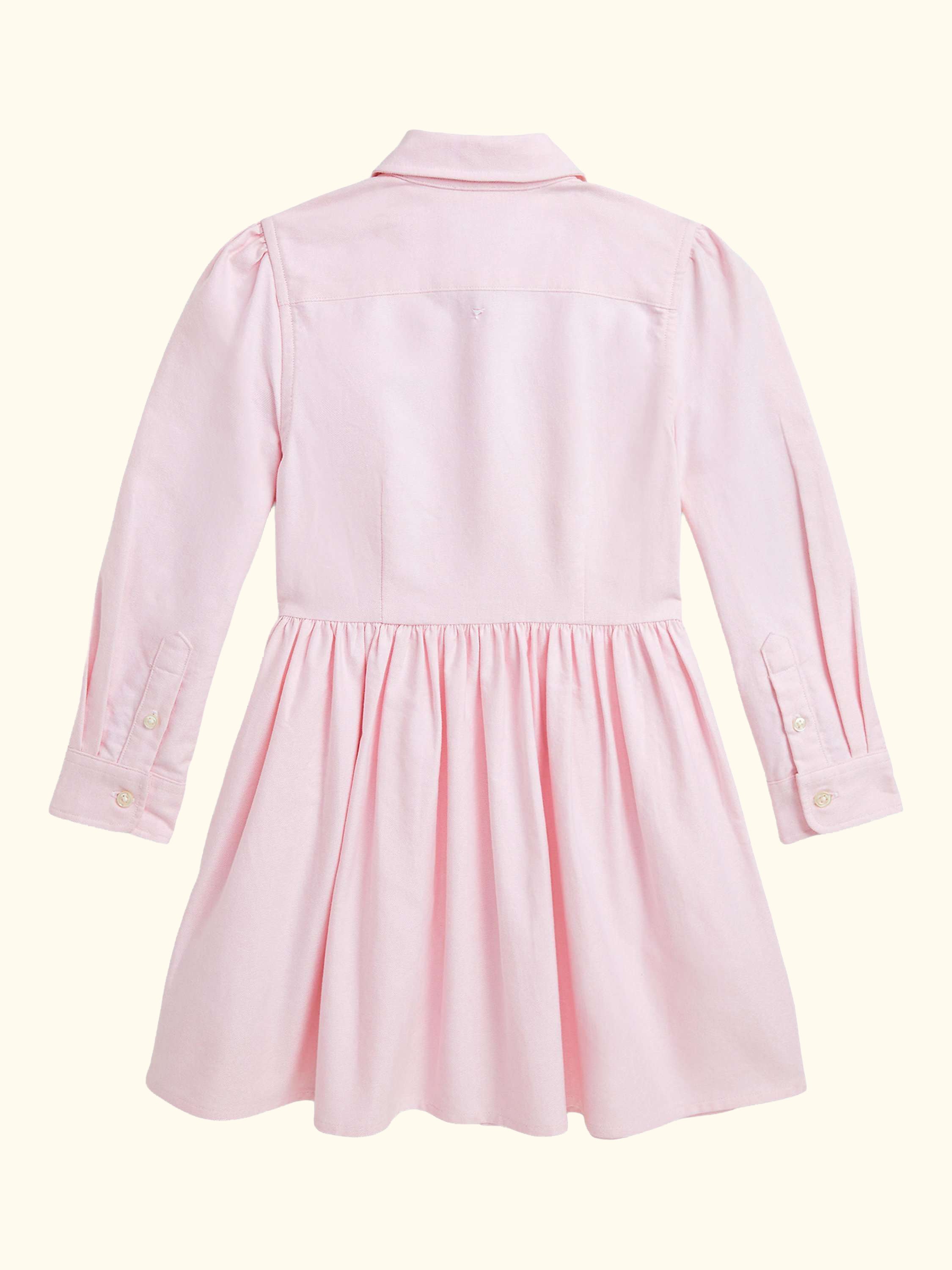 Polo Ralph Lauren Kids' Oxford Cotton Shirt Dress, Bath Pink