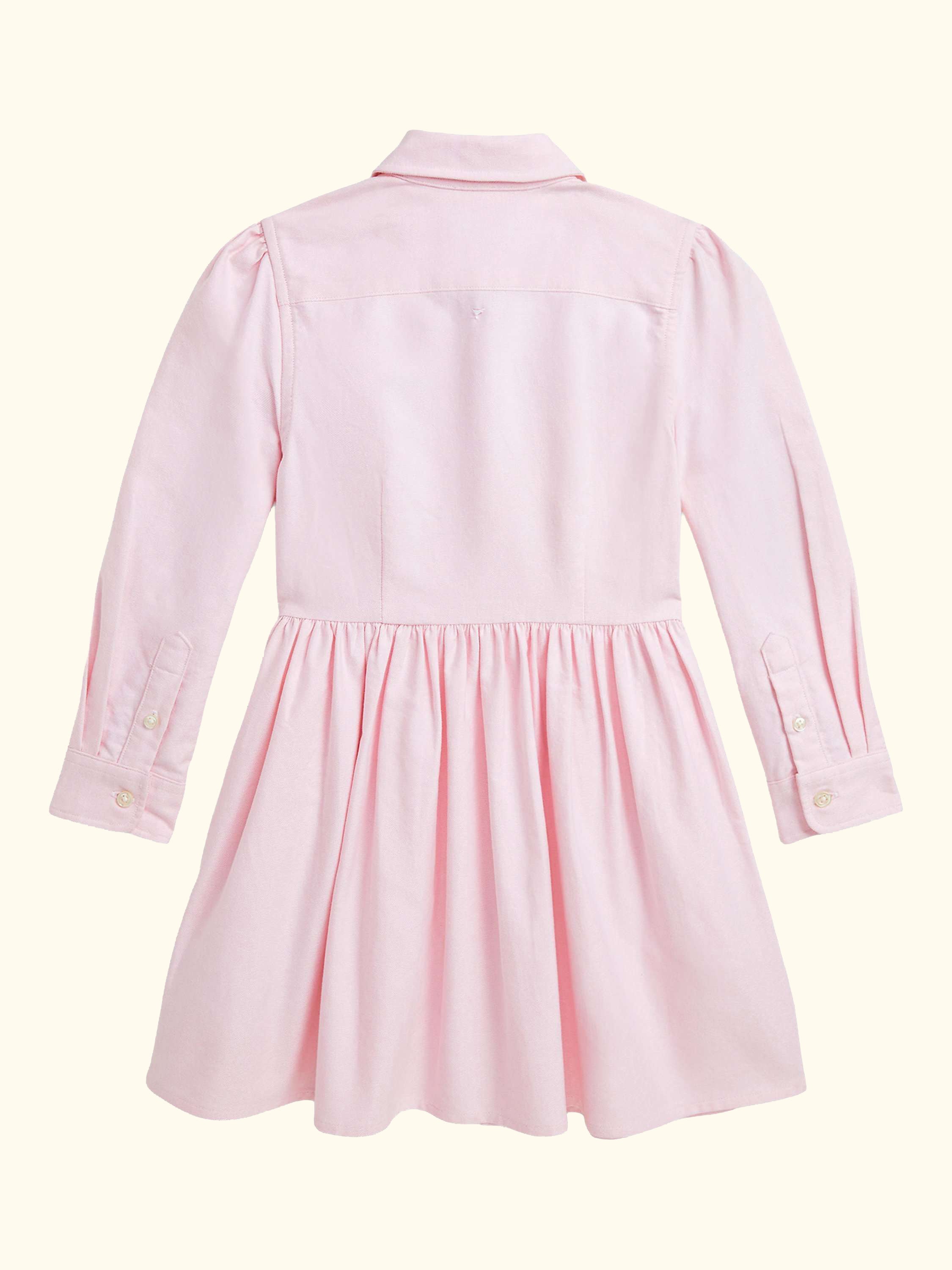 Polo Ralph Lauren Kids' Oxford Cotton Shirt Dress, Bath Pink