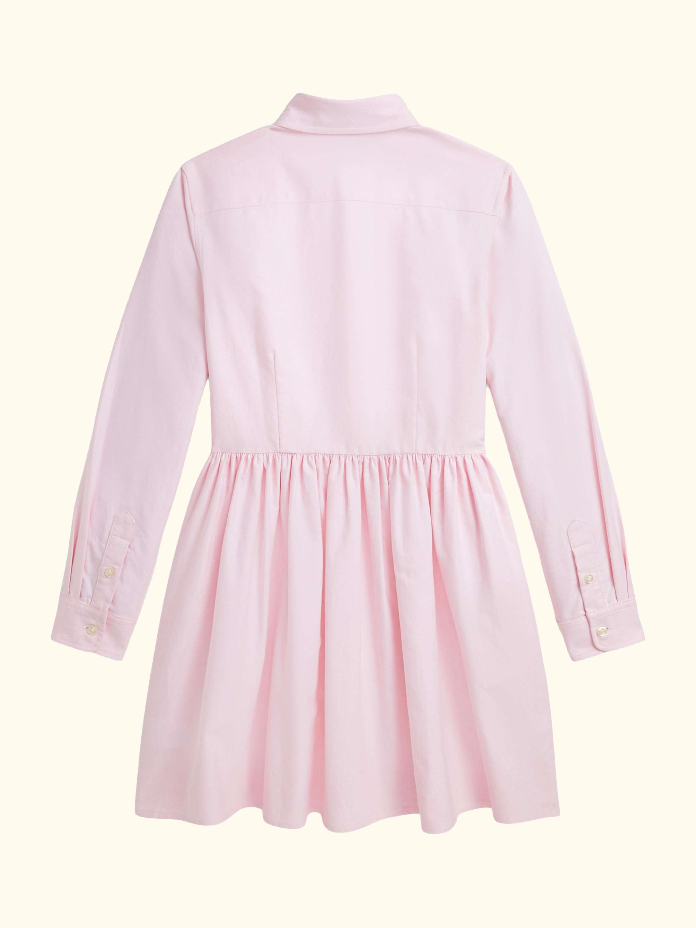 Polo Ralph Lauren Kids' Oxford Cotton Shirt Dress, Bath Pink