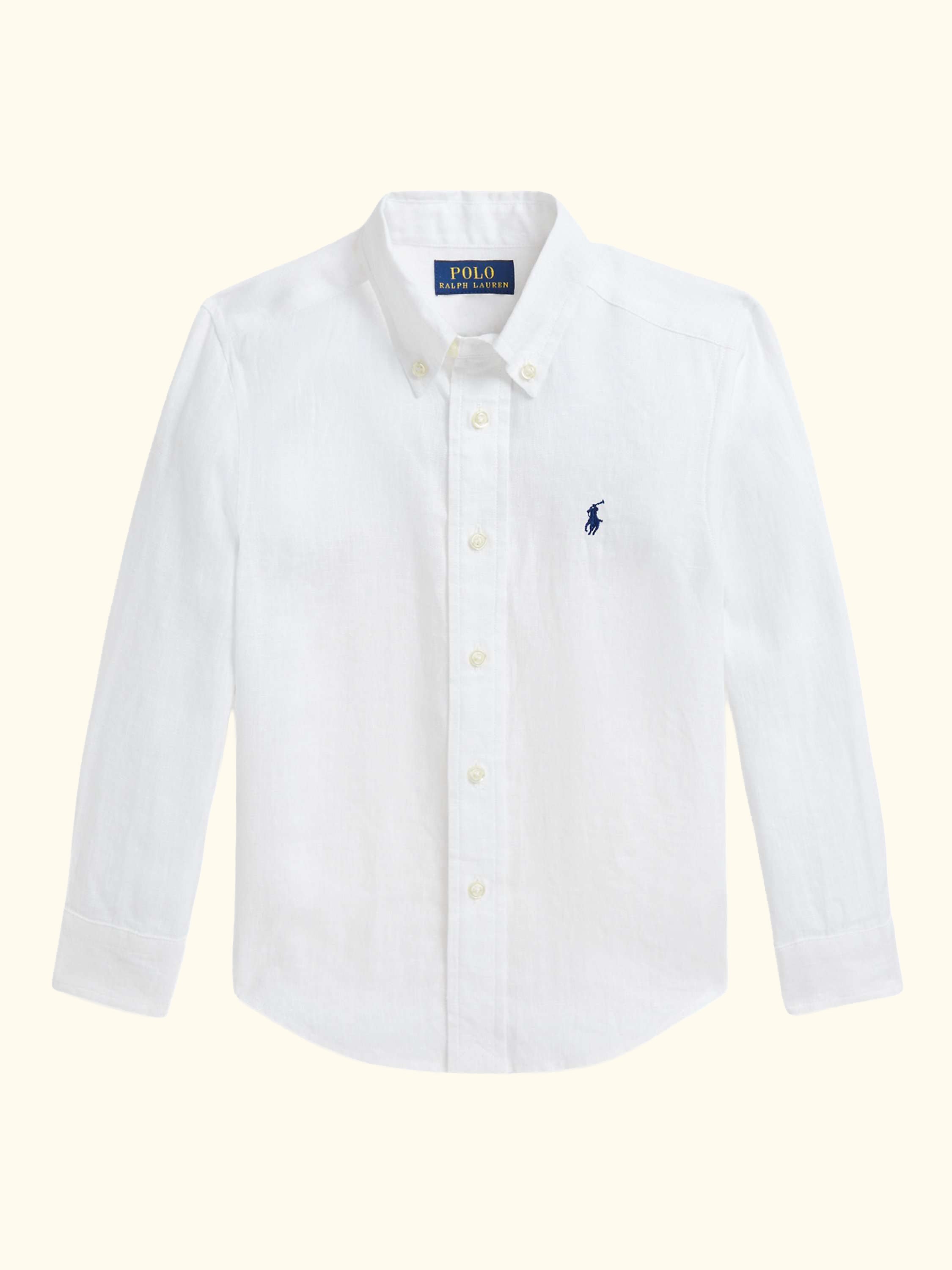 Polo Ralph Lauren Kids' Linen Sport Shirt, White