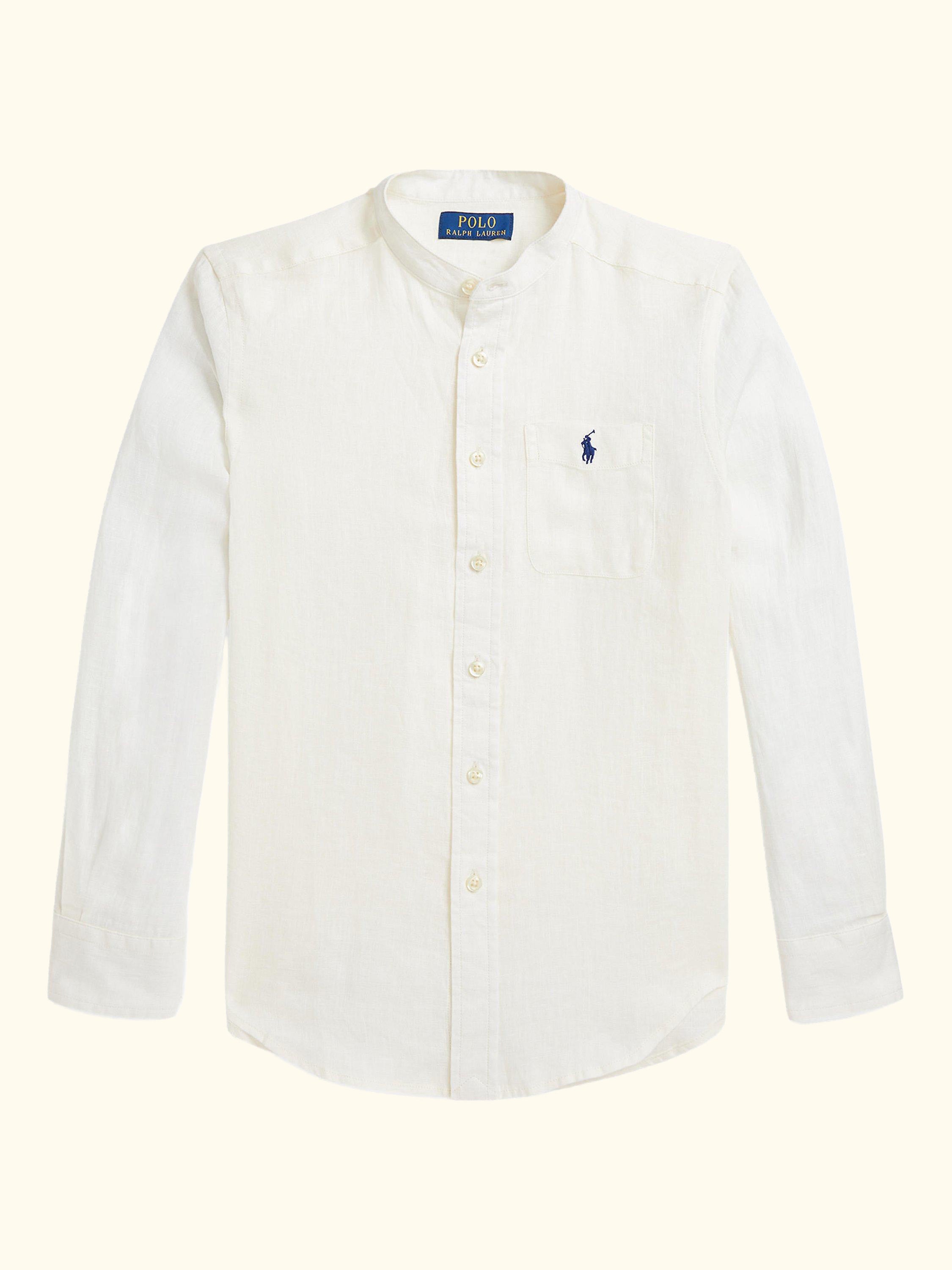 Polo Ralph Lauren Kids' Linen Sport Shirt, White