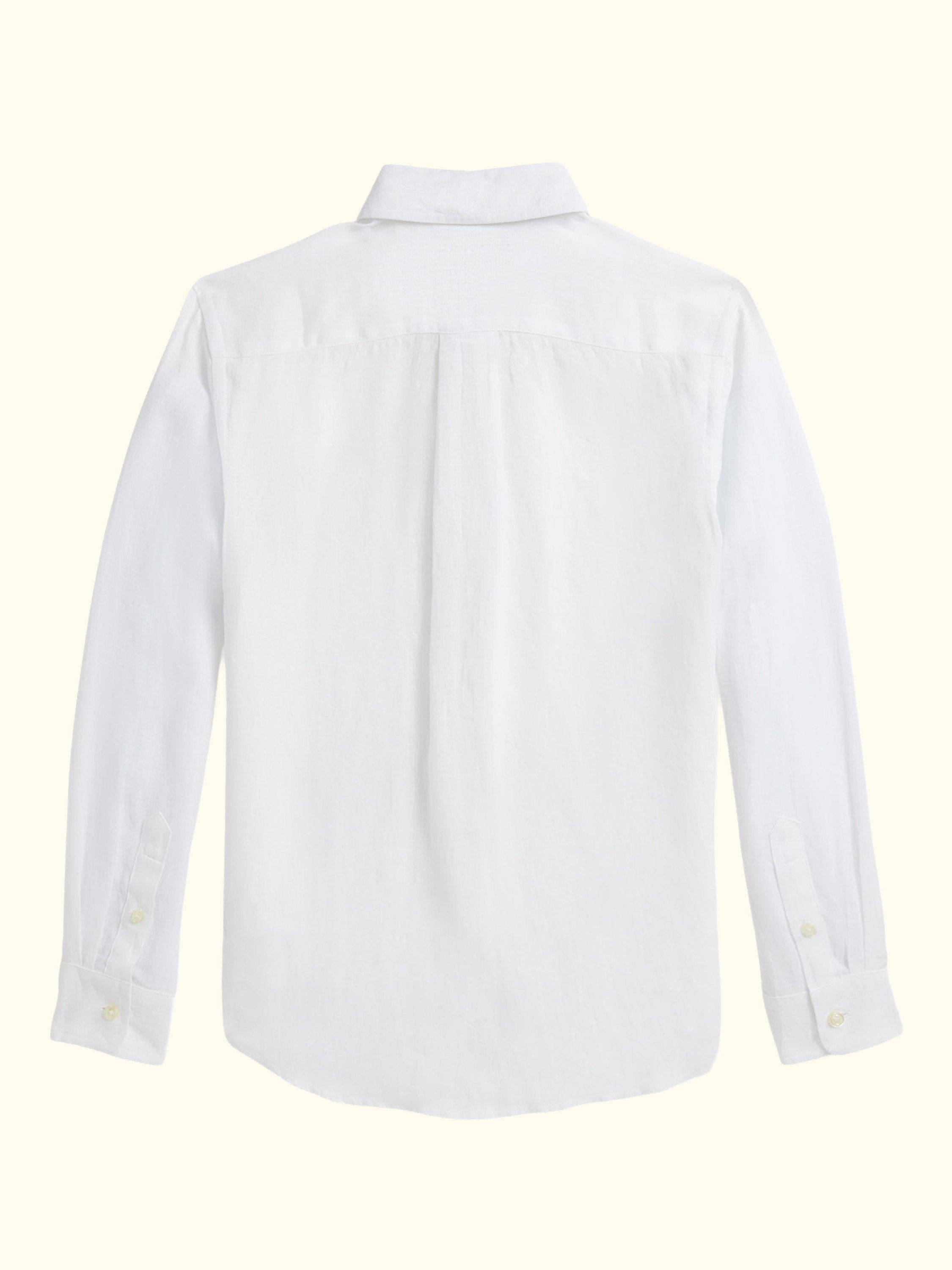 Polo Ralph Lauren Kids' Linen Sport Shirt, White
