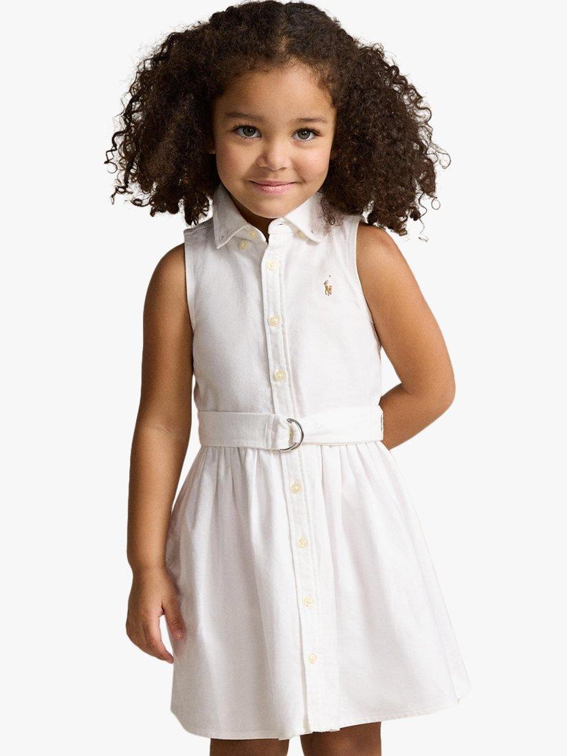 Kids' Cotton Day Dress, White