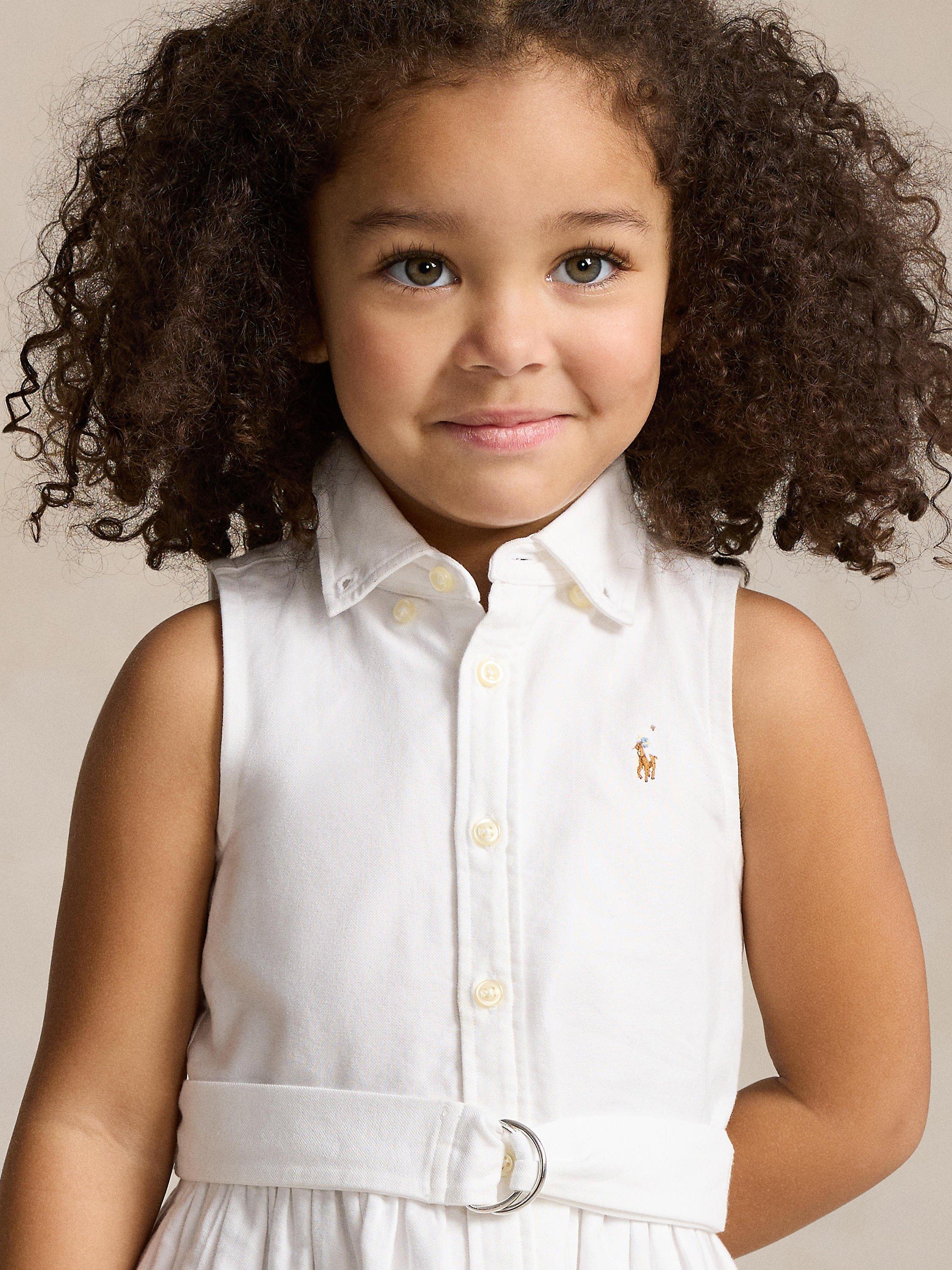 Kids' Cotton Day Dress, White