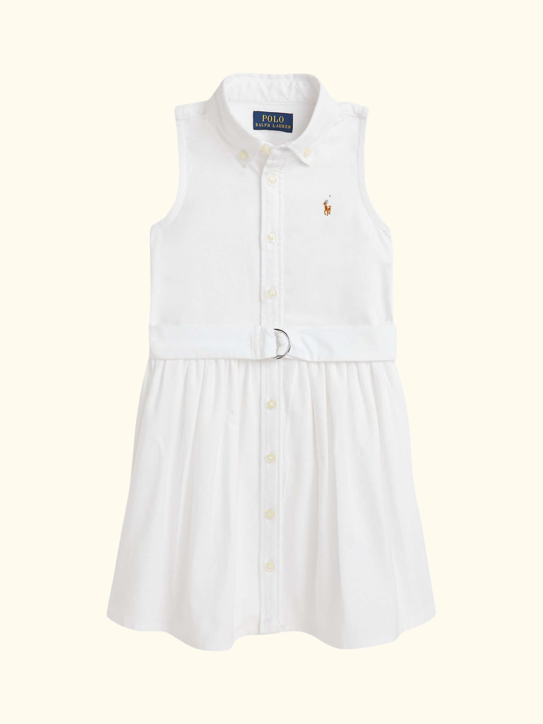 Kids' Cotton Day Dress, White