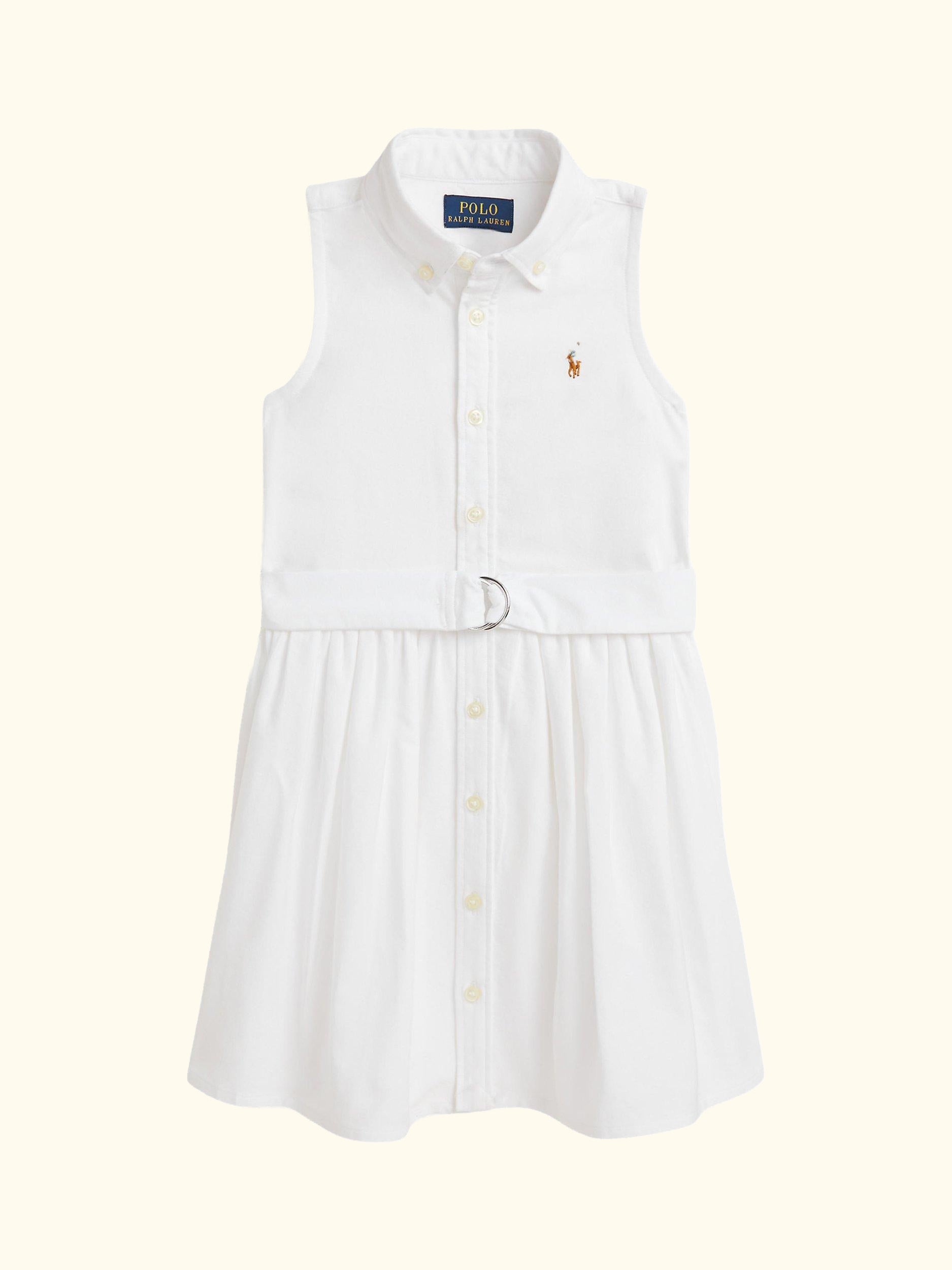 Kids' Cotton Day Dress, White