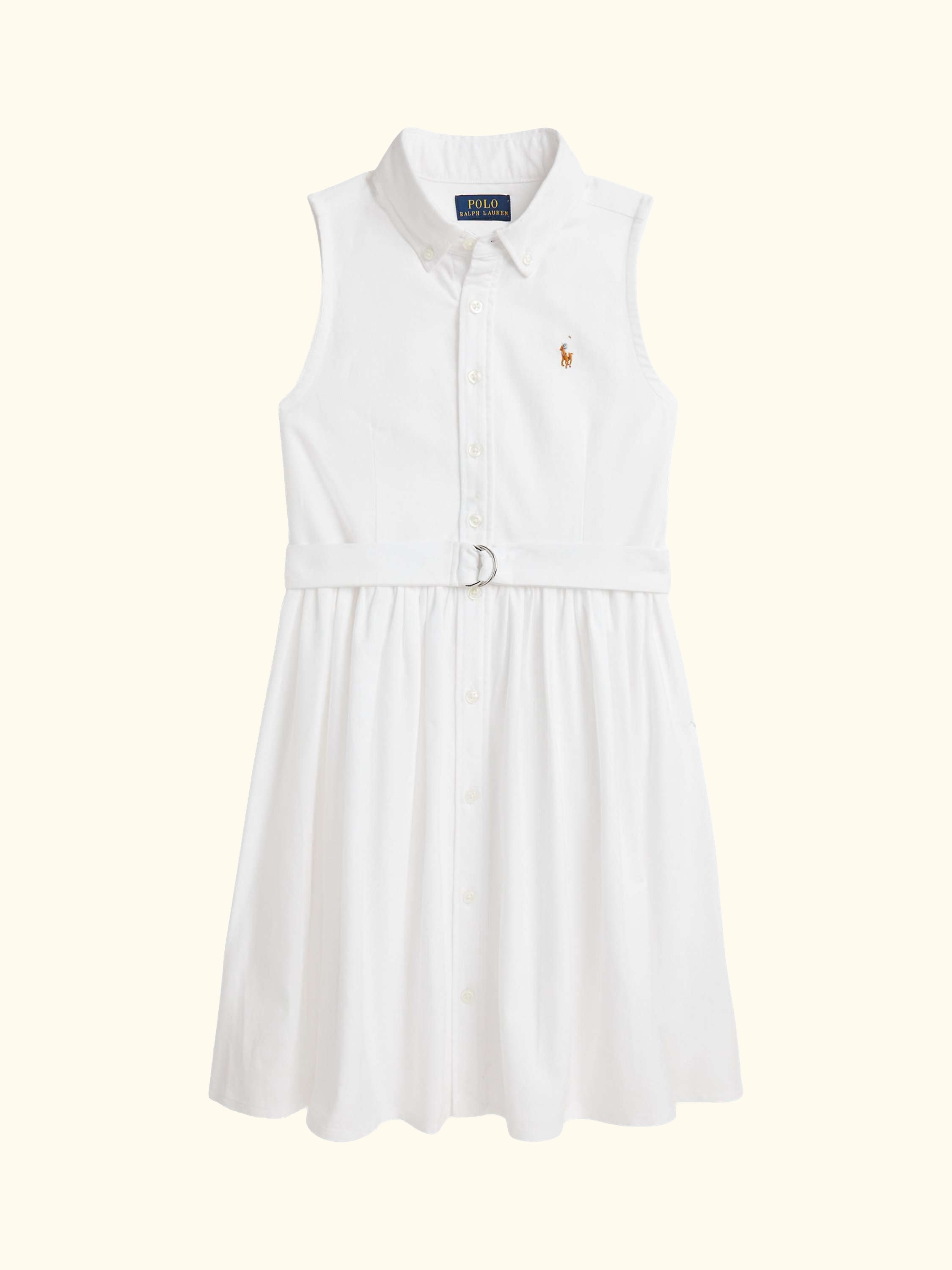 Kids' Cotton Day Dress, White