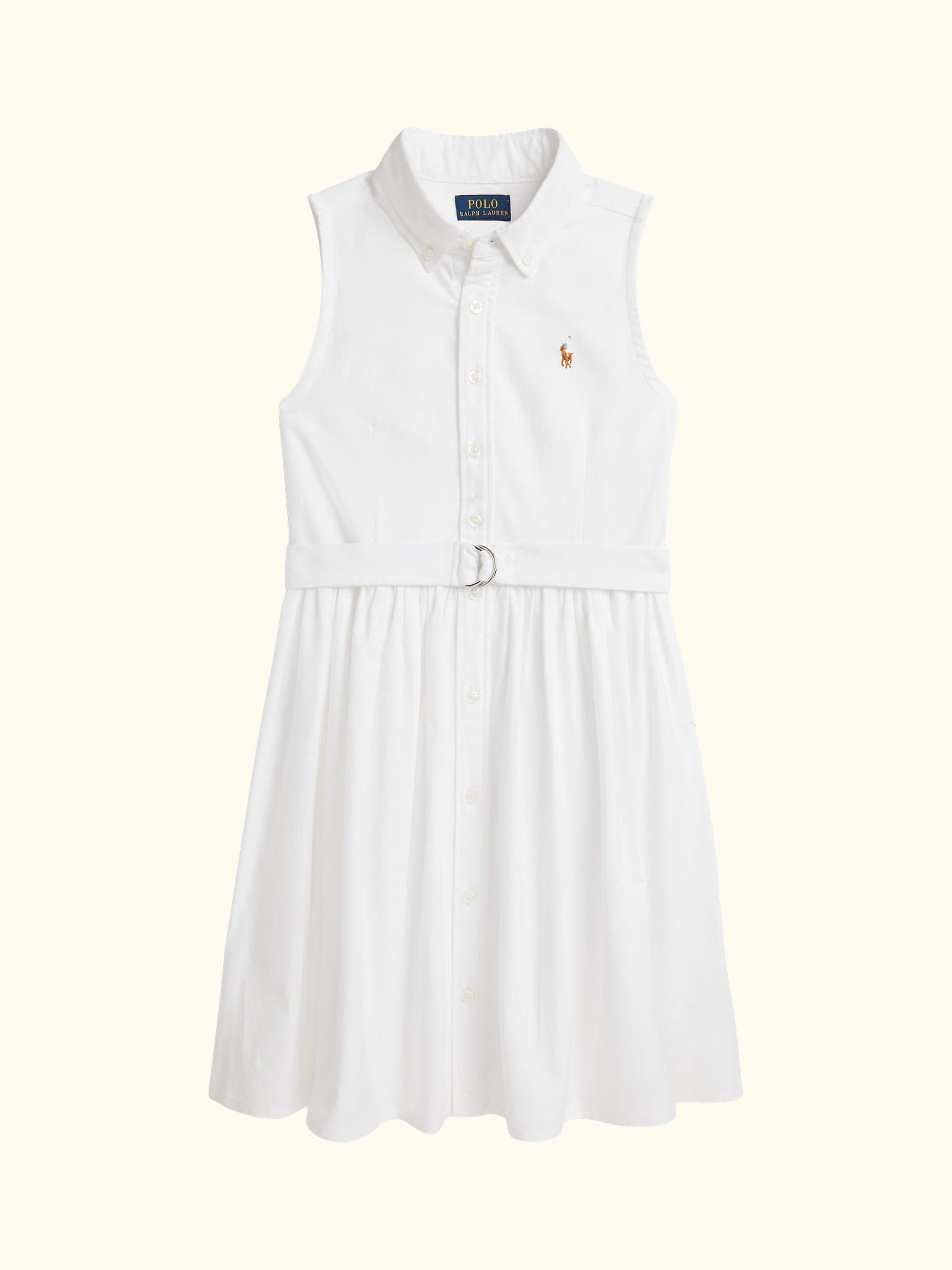 Kids' Cotton Day Dress, White