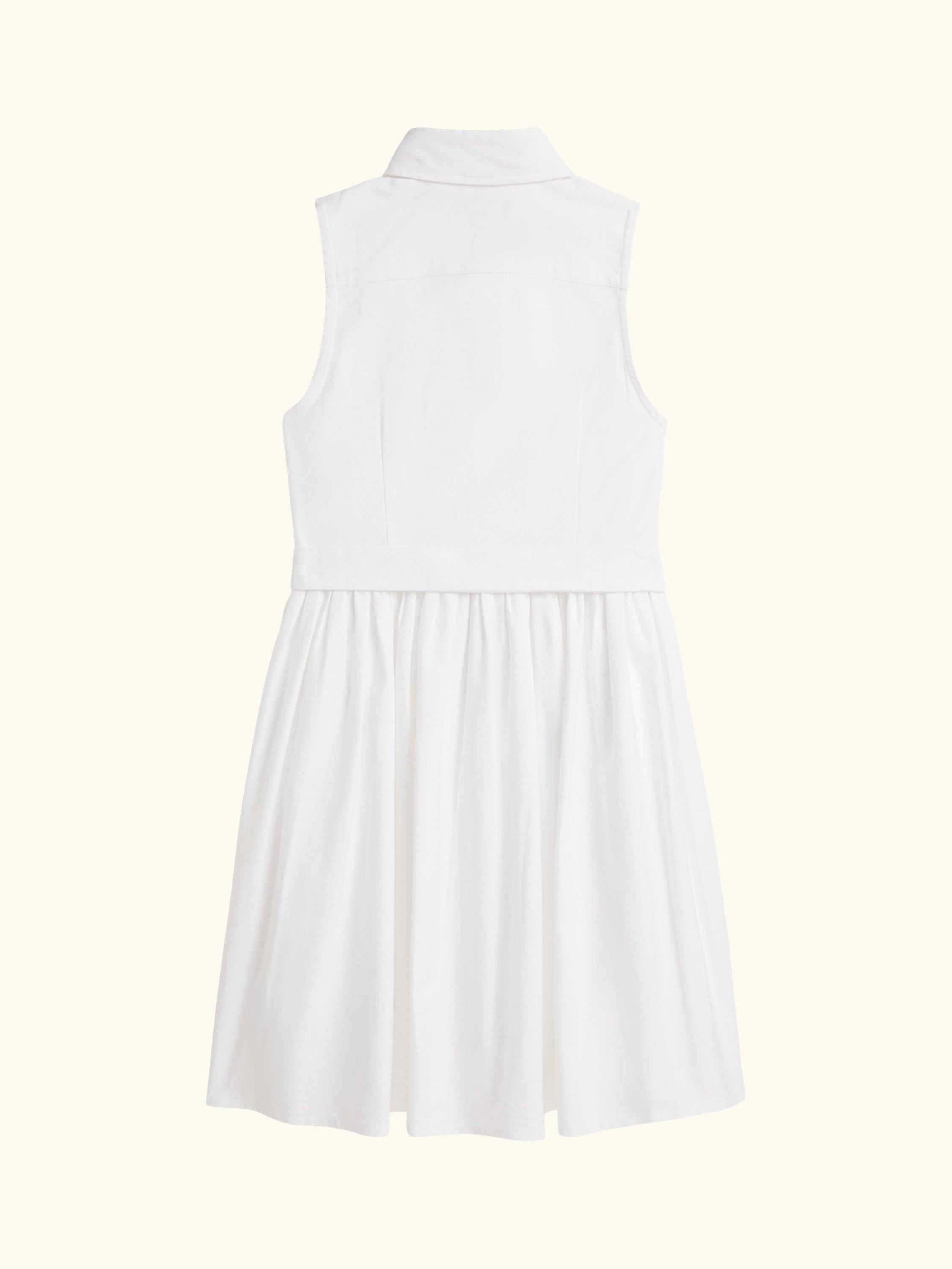 Kids' Cotton Day Dress, White