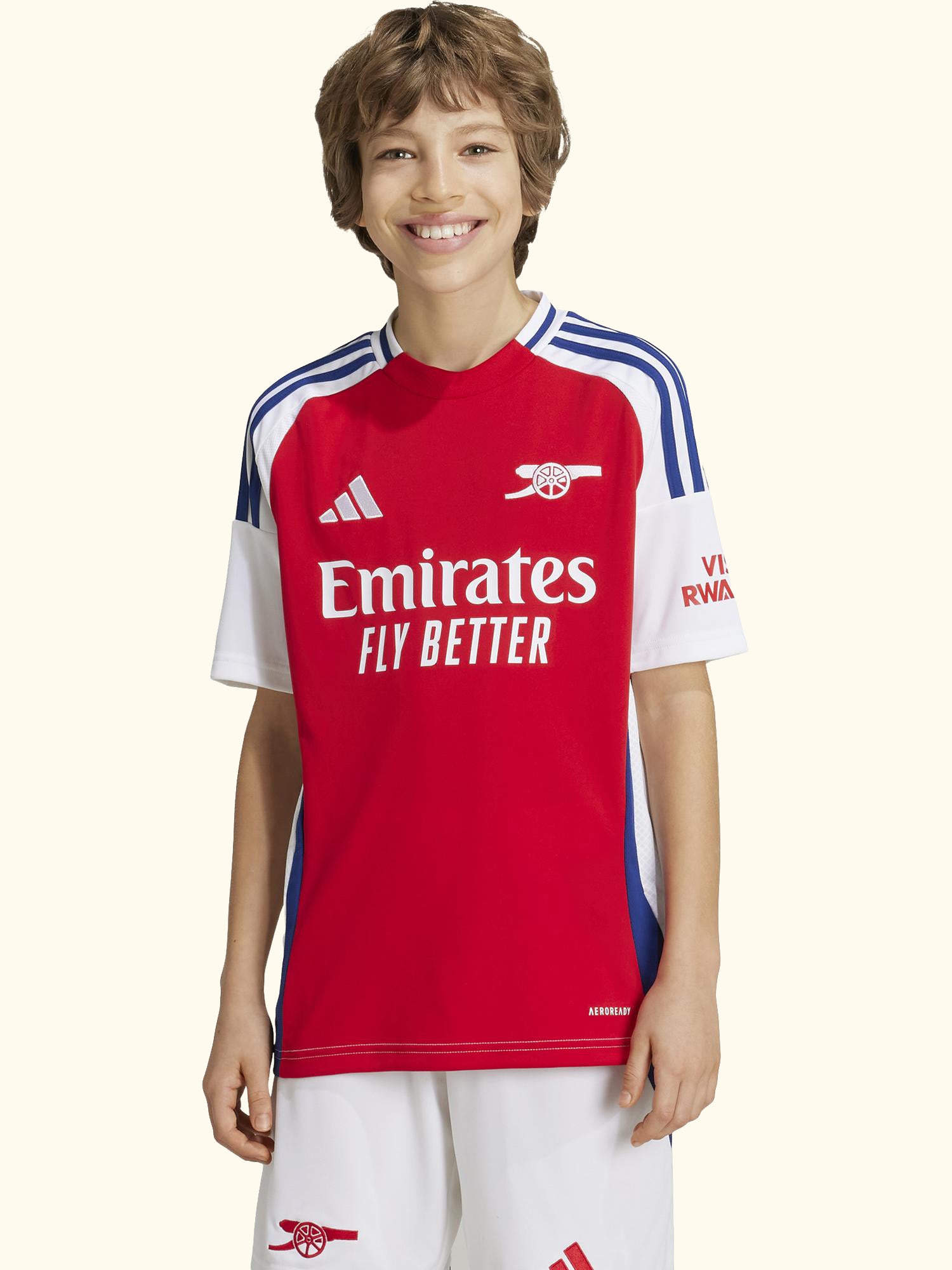 Kids' Arsenal Home Jersey, Red/White
