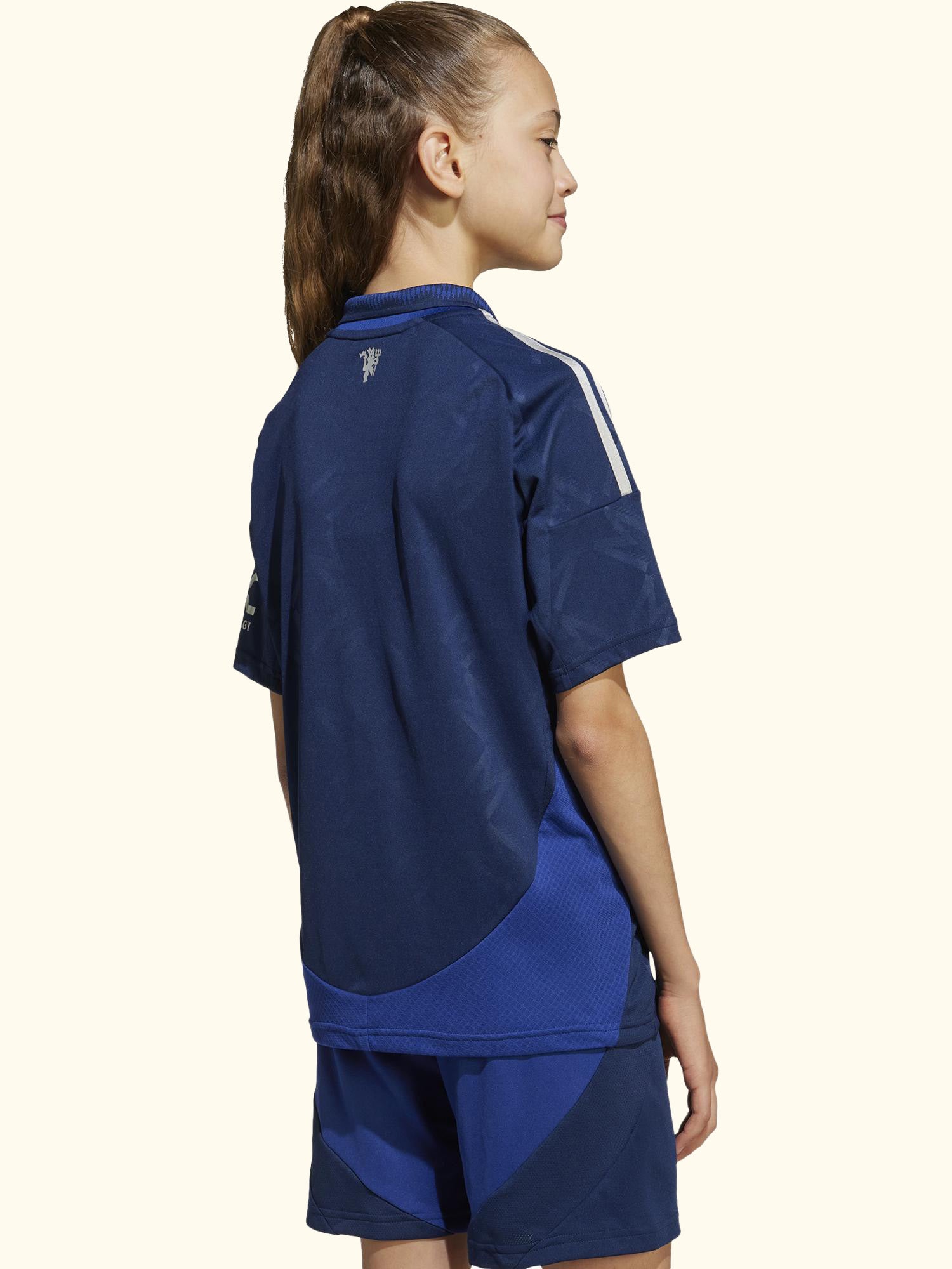 Kids' Manchester United Football Club Away Jersey Top, Night Indigo
