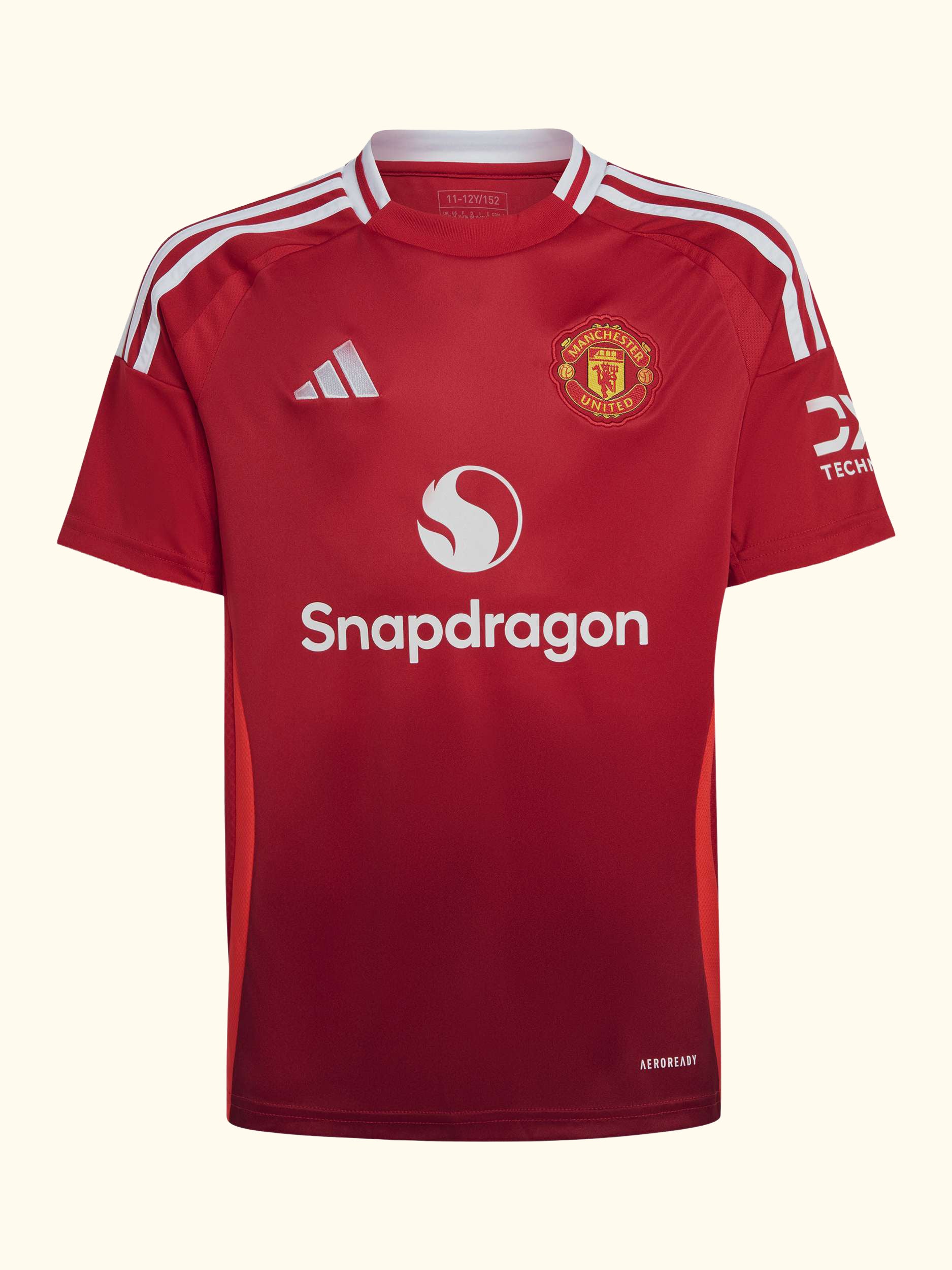 Kids' Manchester United Football Club Home Jersey Top, Red