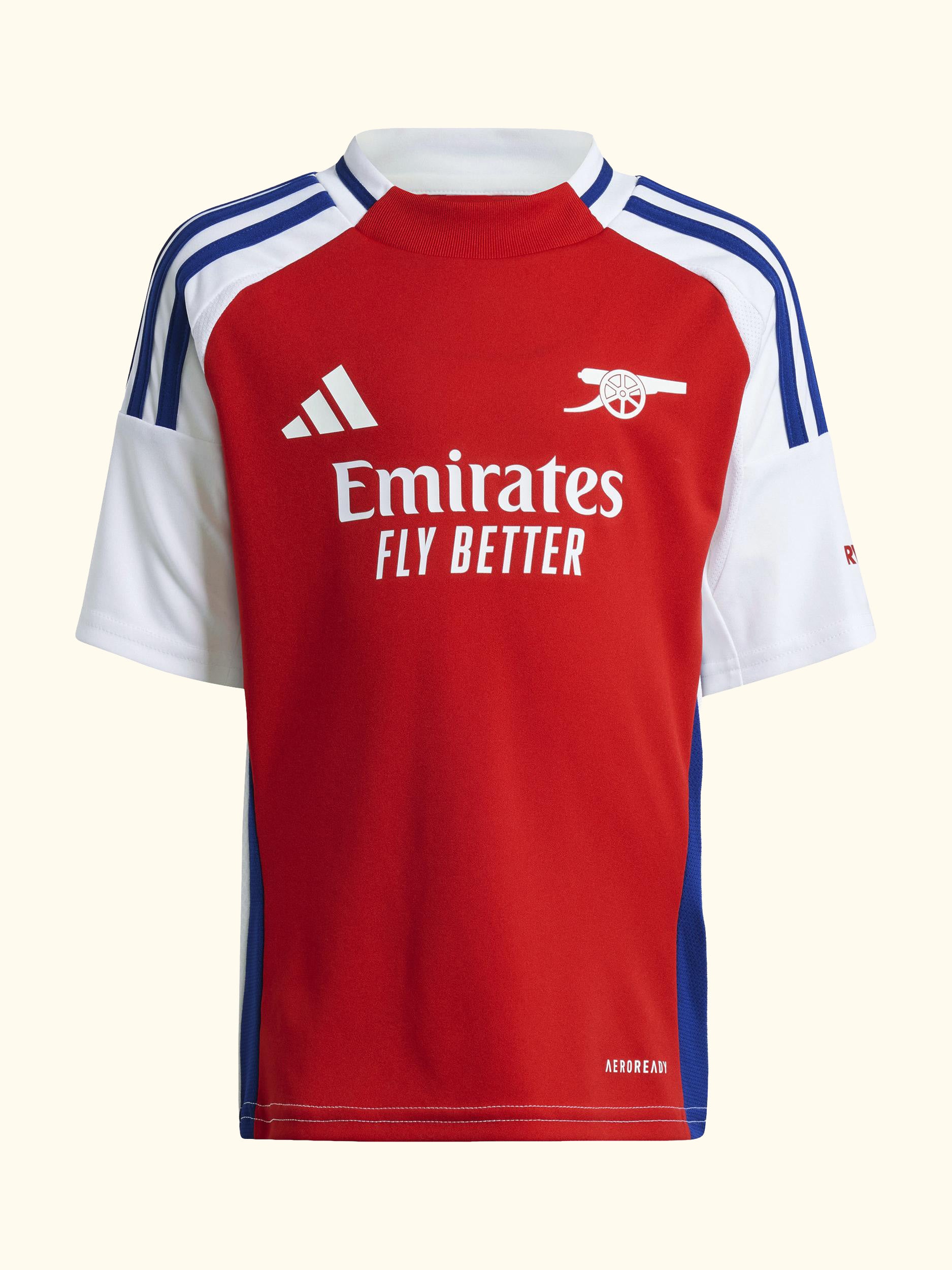 Kids' Arsenal Home Kit, Red/White