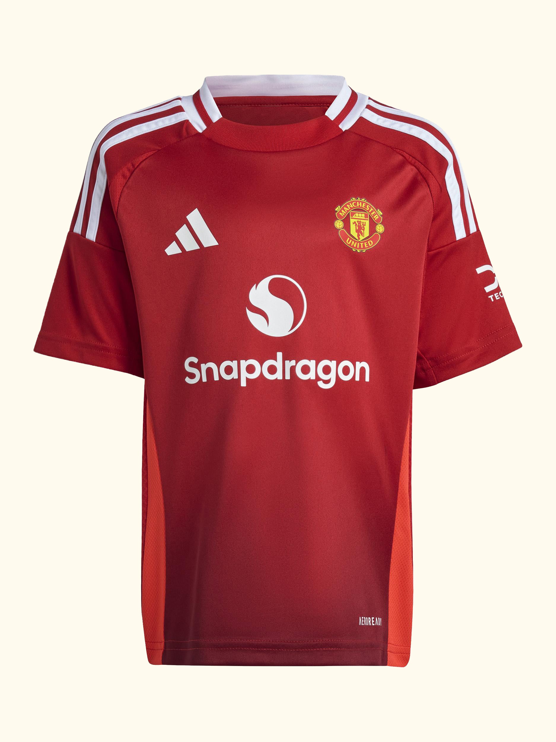 Kids' Manchester United Football Club Home Kit, Set of 3, Red