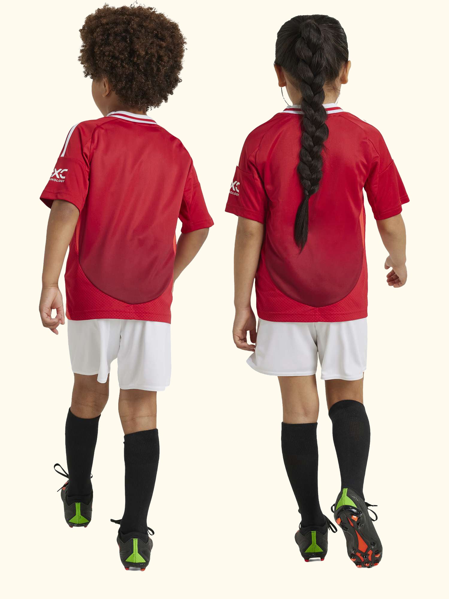 Kids' Manchester United Football Club Home Kit, Set of 3, Red