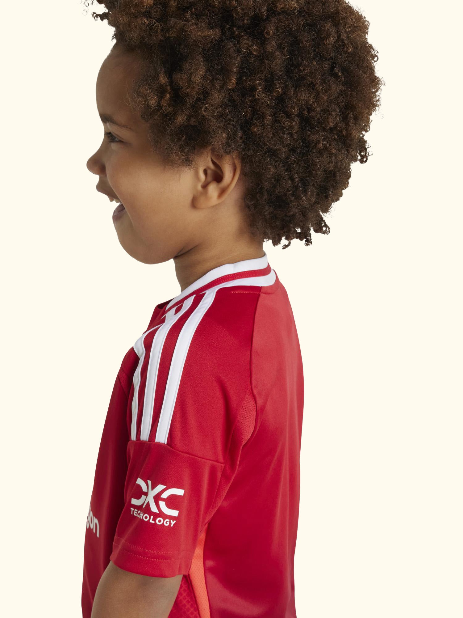 Kids' Manchester United Football Club Home Kit, Set of 3, Red