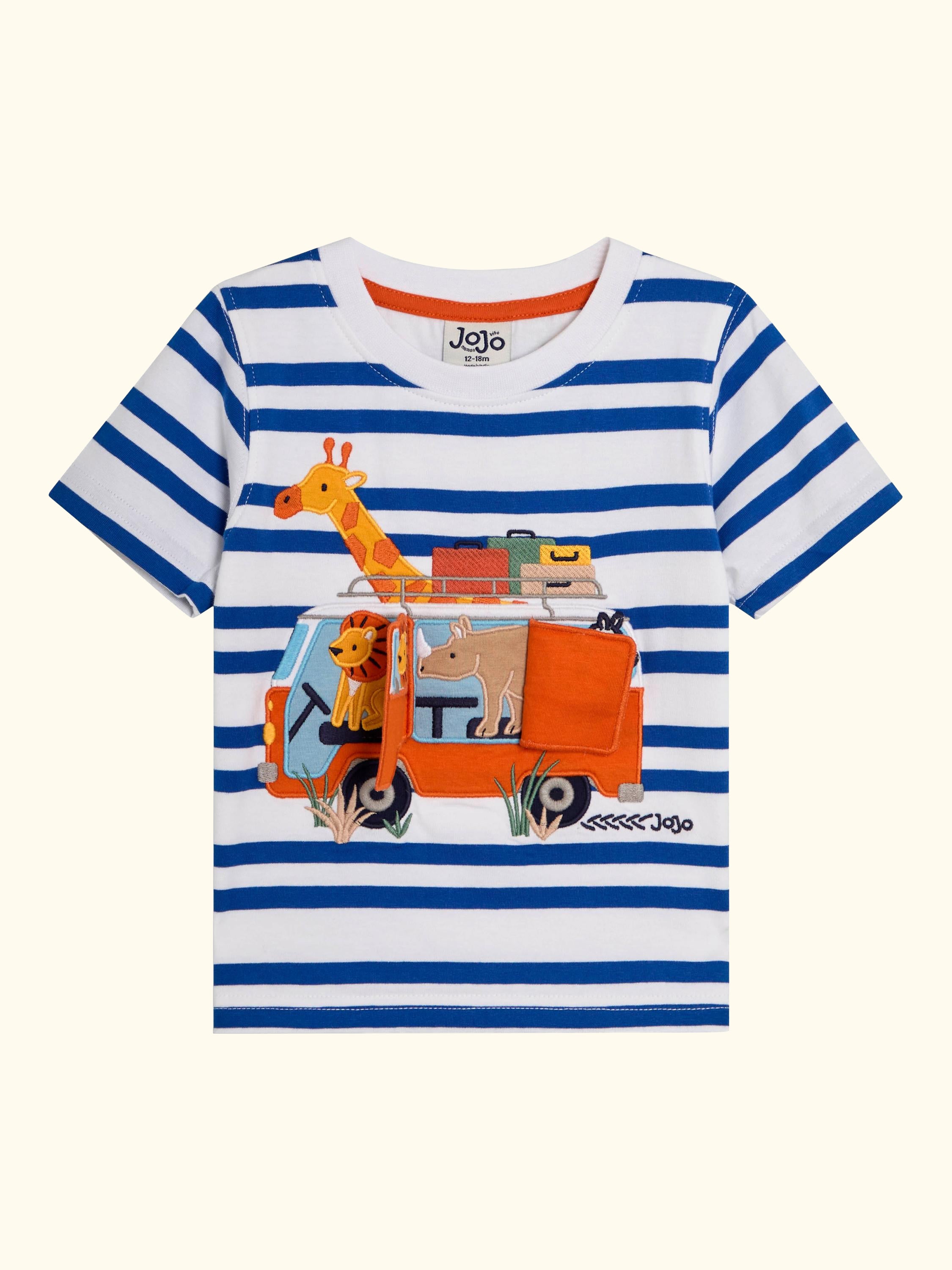 Kids' Safari Friends T-Shirt, Ecru