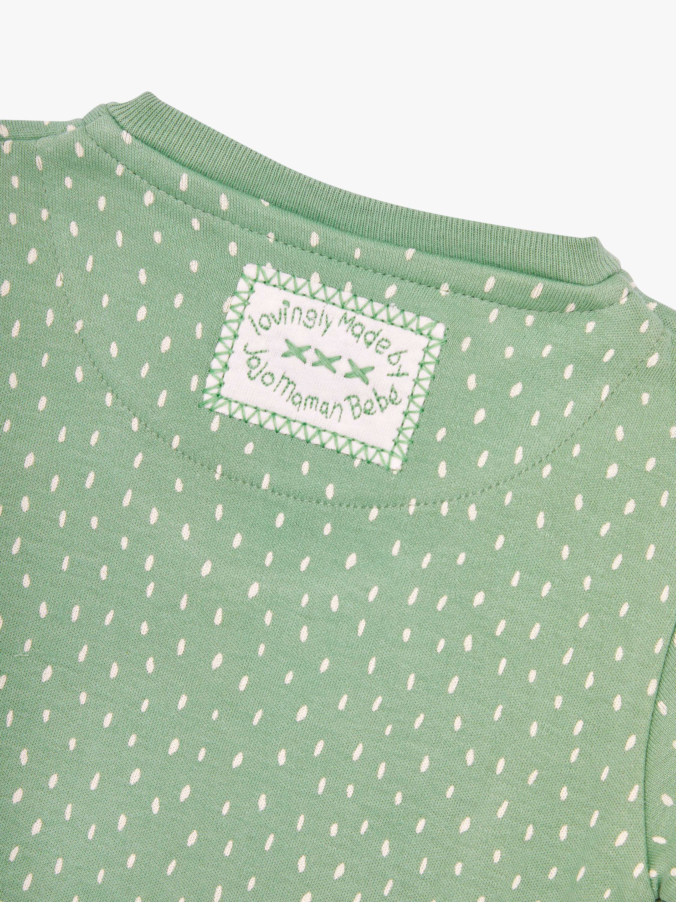 Zebra Applique Zip Sleepsuit, Green/Multi