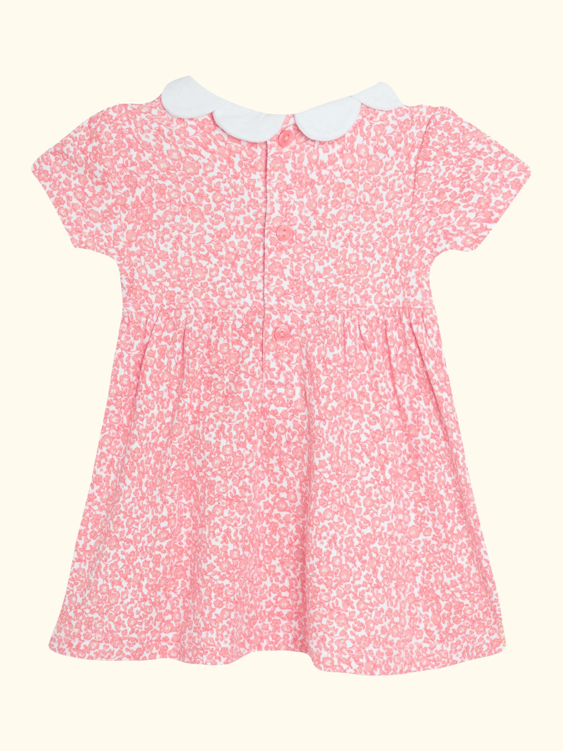 Baby Ditsy Floral Smocked Dress and Bloomers, Pink