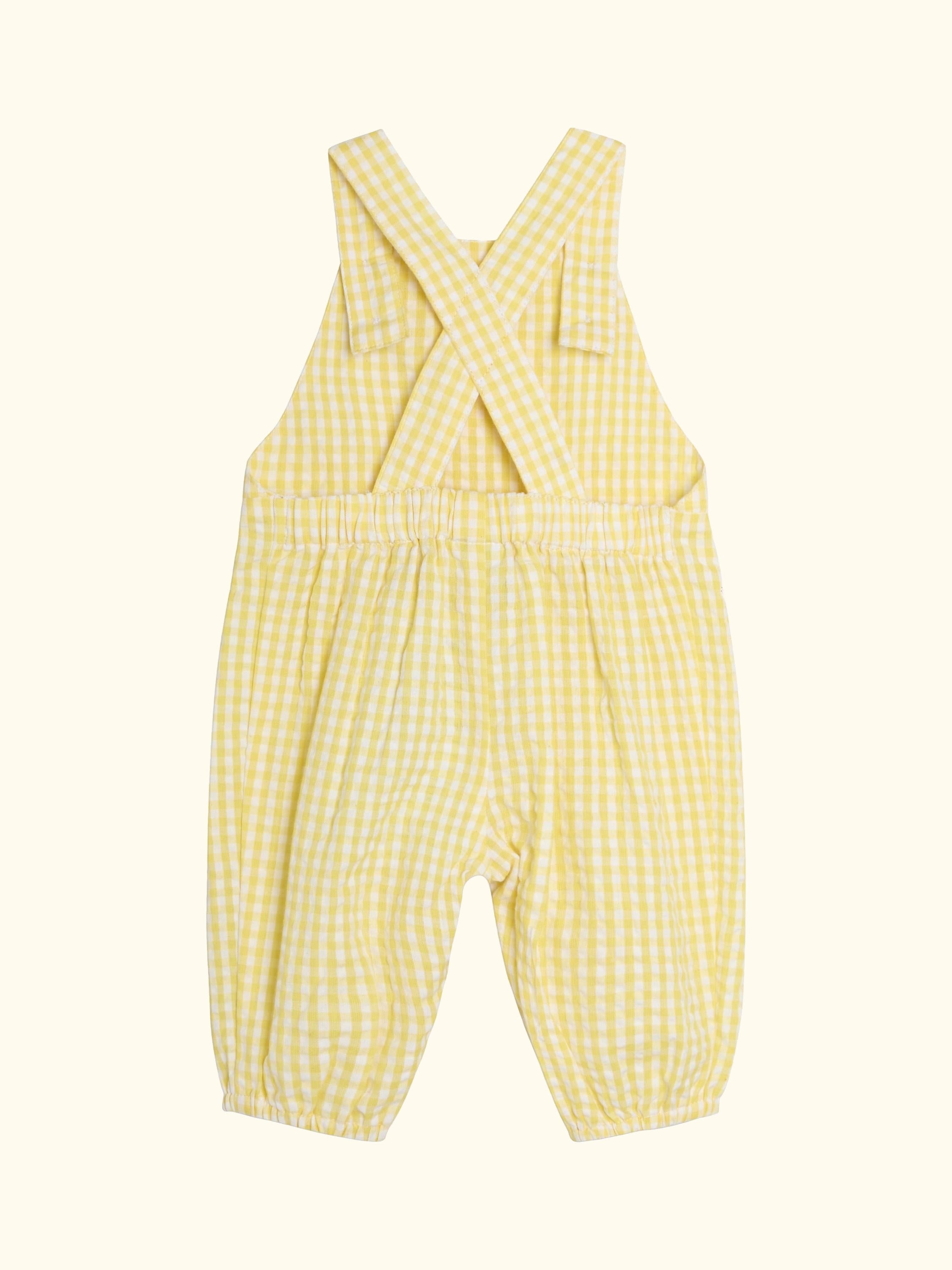 Bunny Dungarees and Vest Set, Yellow