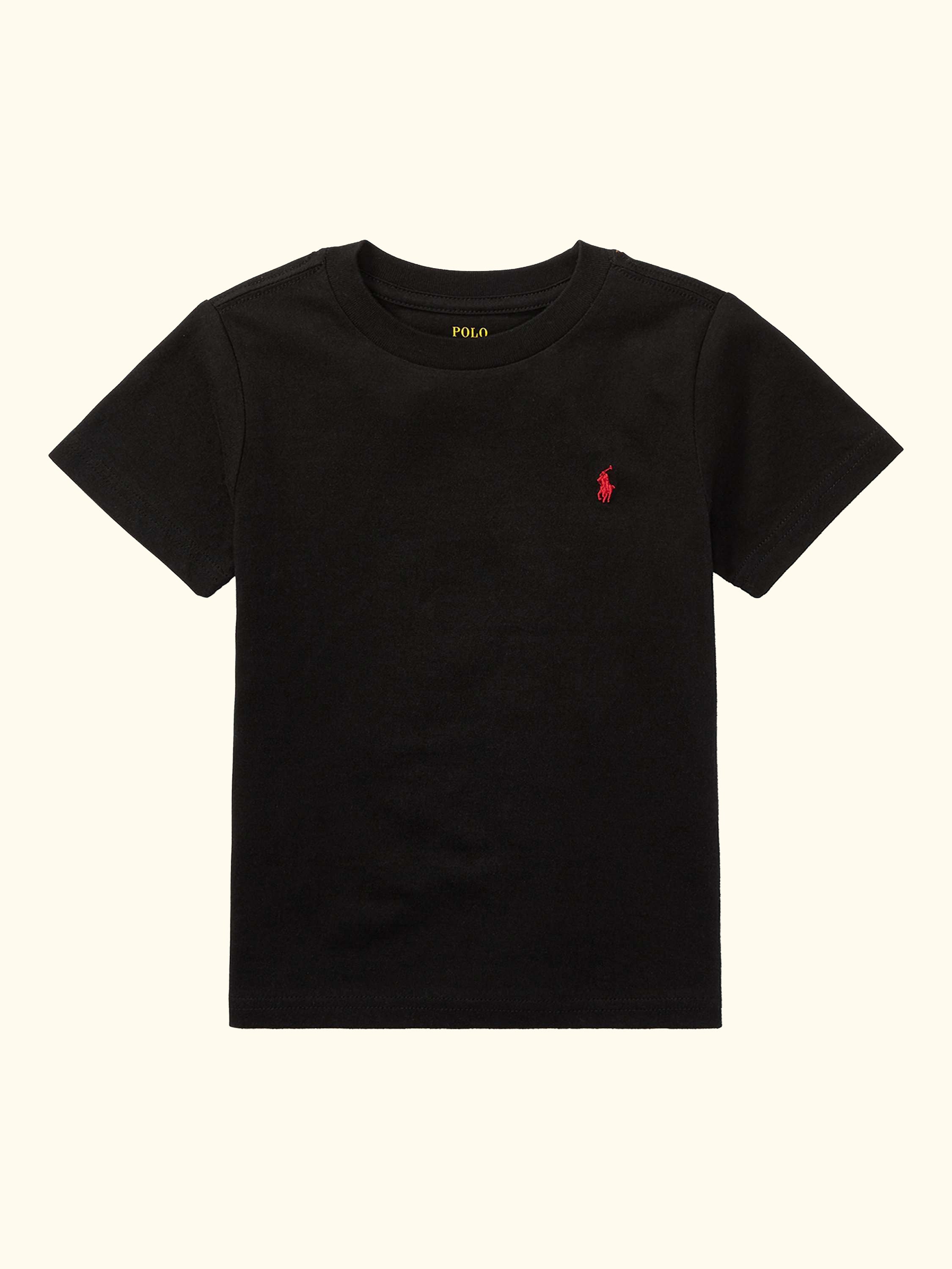 Polo Ralph Lauren Kids' Short Sleeve Cotton T-Shirt, Black