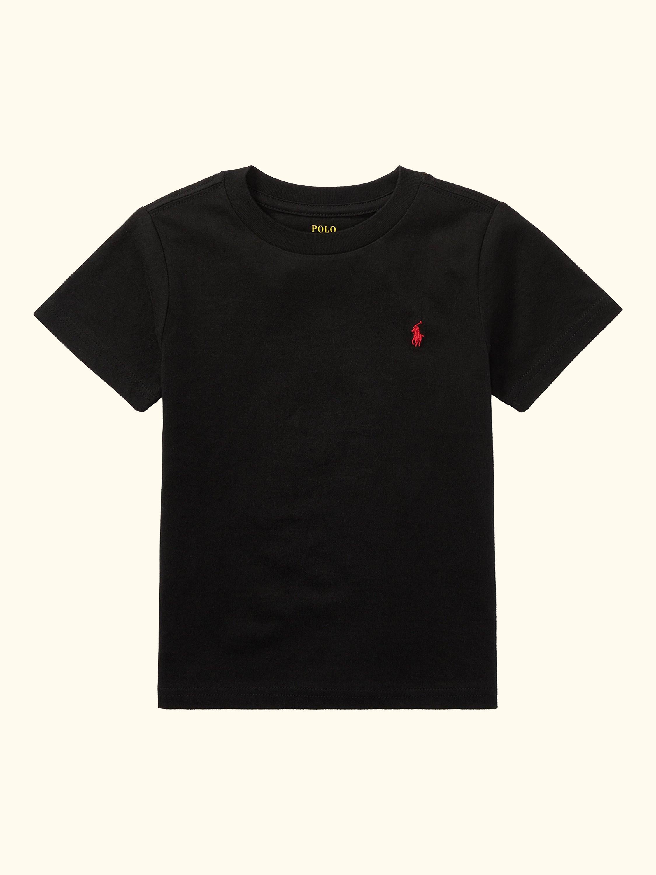 Polo Ralph Lauren Kids' Short Sleeve Cotton T-Shirt, Black