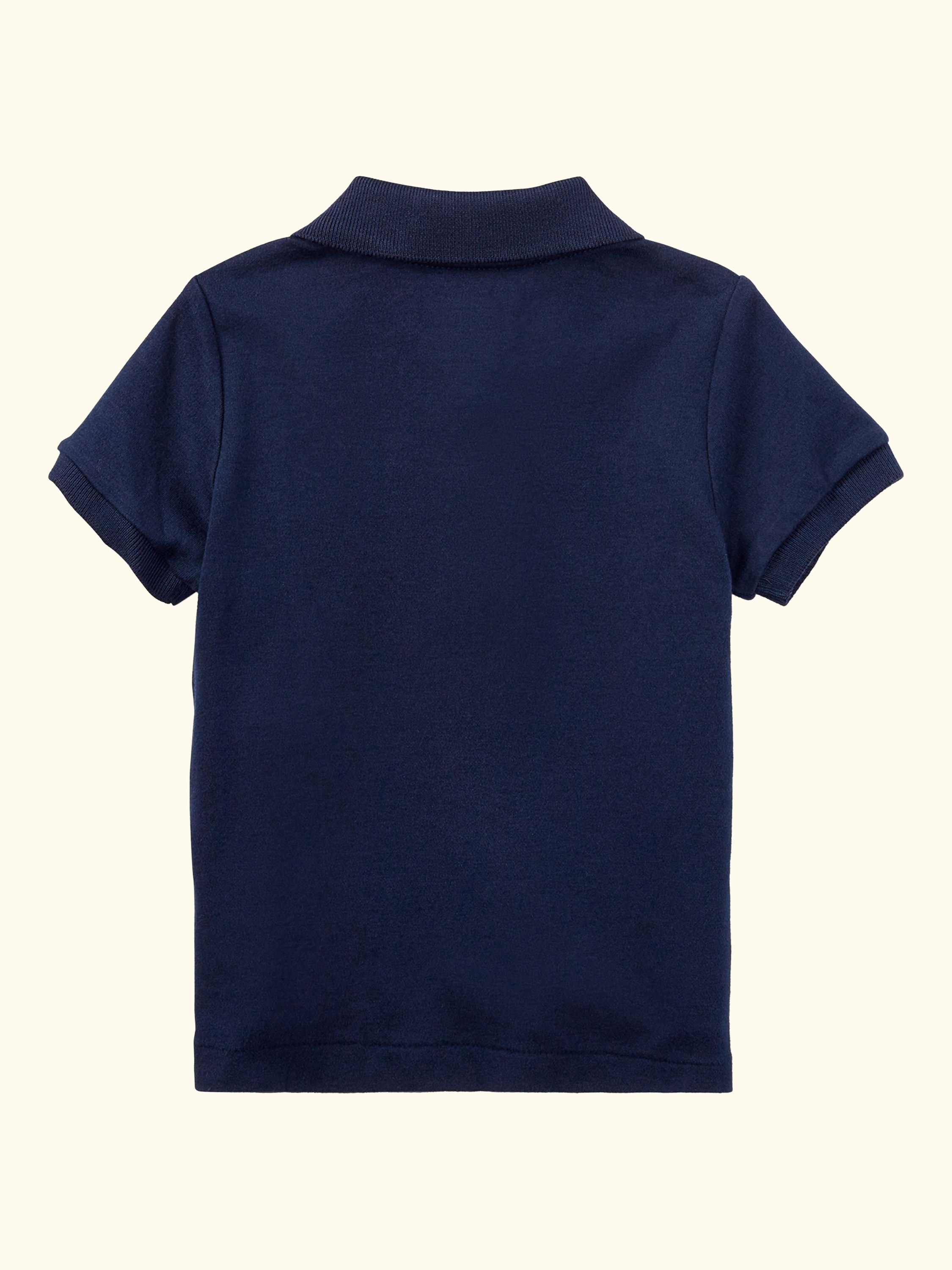 Baby Cotton Polo Shirt, Refined Navy