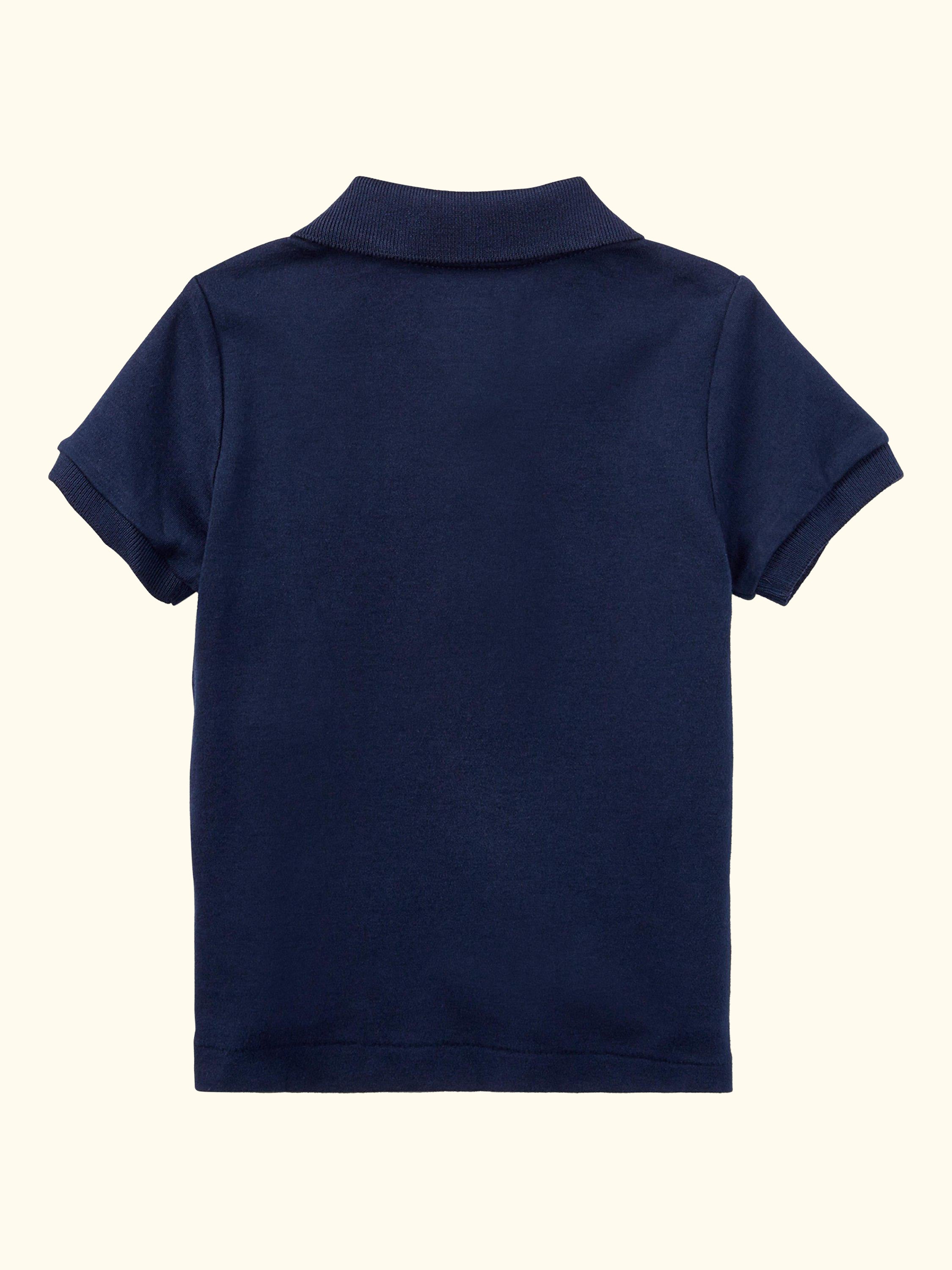 Baby Cotton Polo Shirt, Refined Navy