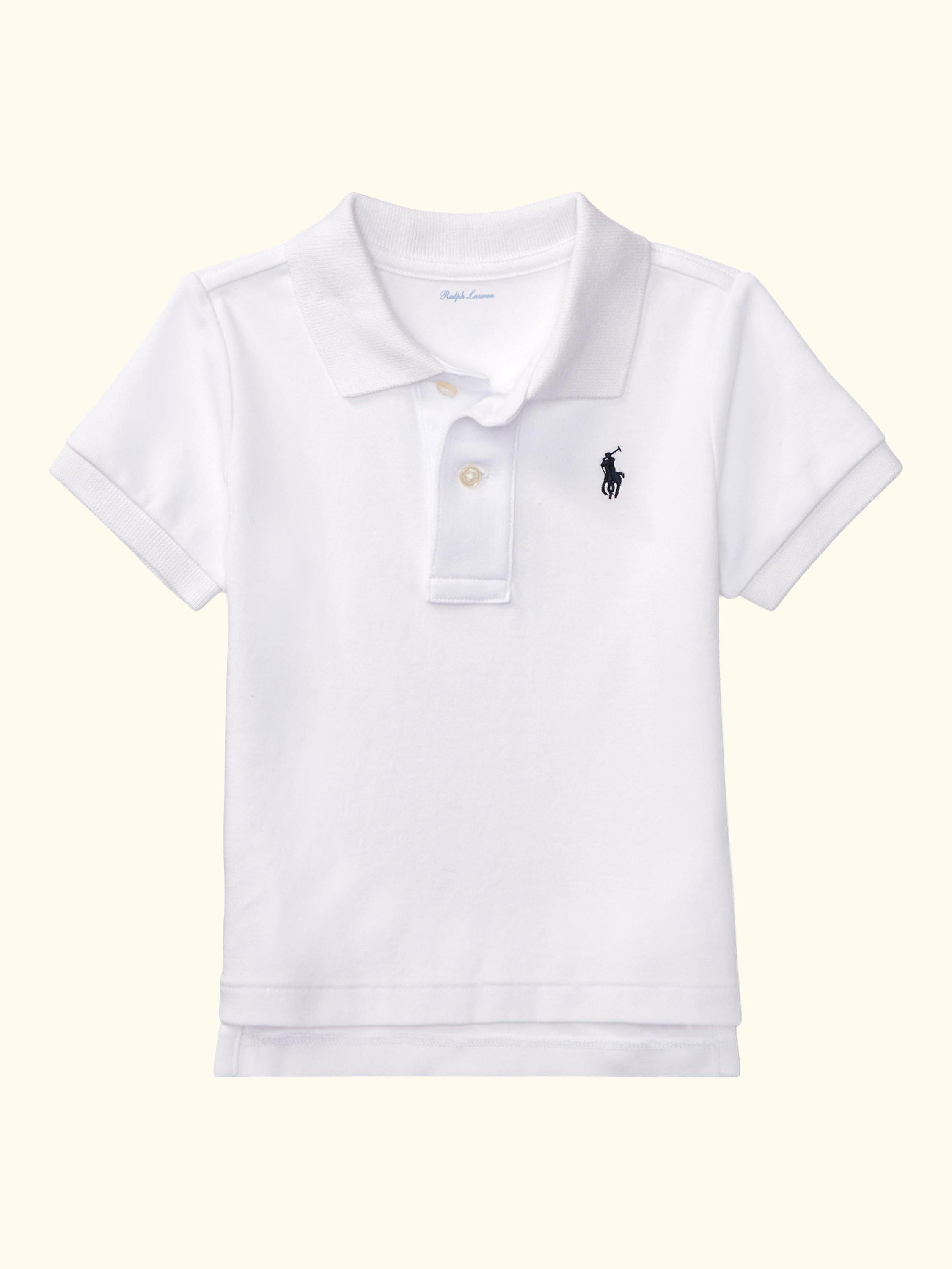 Baby Cotton Polo Shirt, Refined Navy