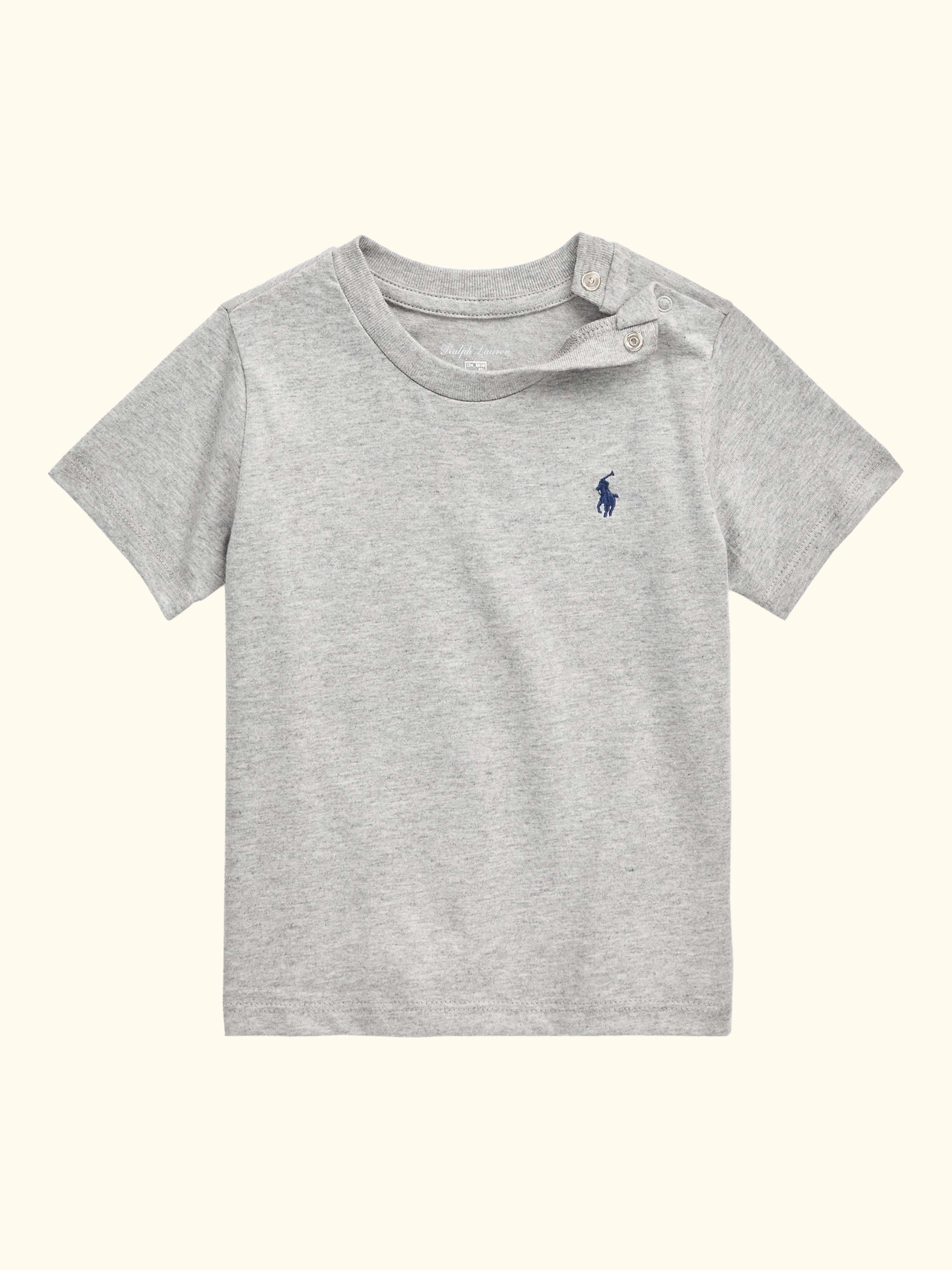 Baby Cotton Short Sleeve T-Shirt, Andover Heather