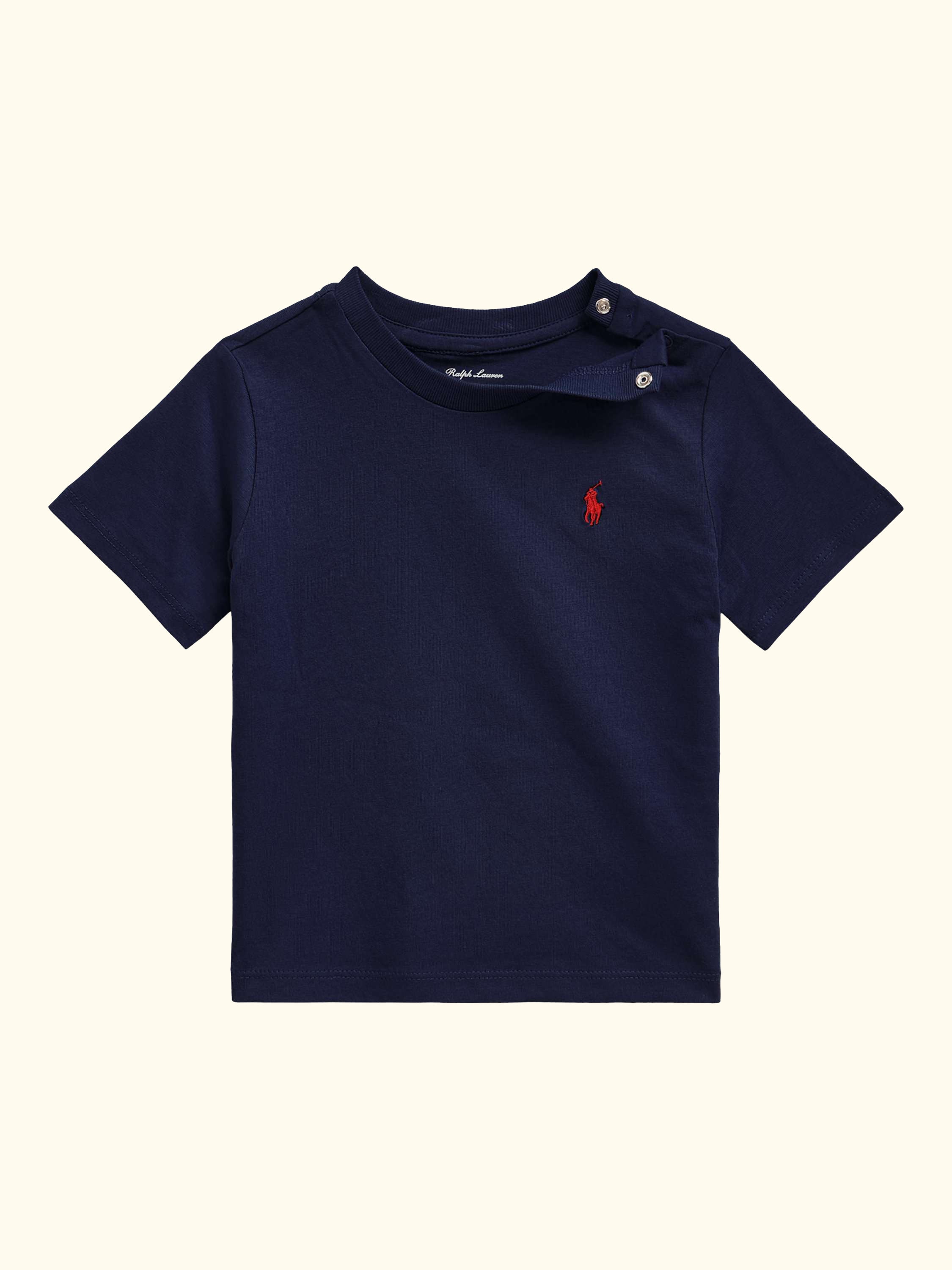 Polo Ralph Lauren Baby Cotton Short Sleeve T-Shirt, Cruize Navy