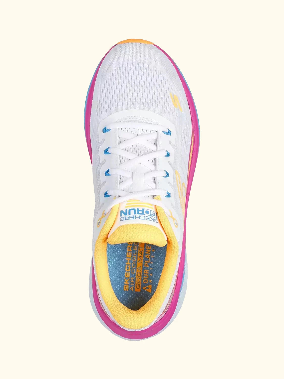 Skechers Max Cushioning Propulsion Trainers, White/Multi