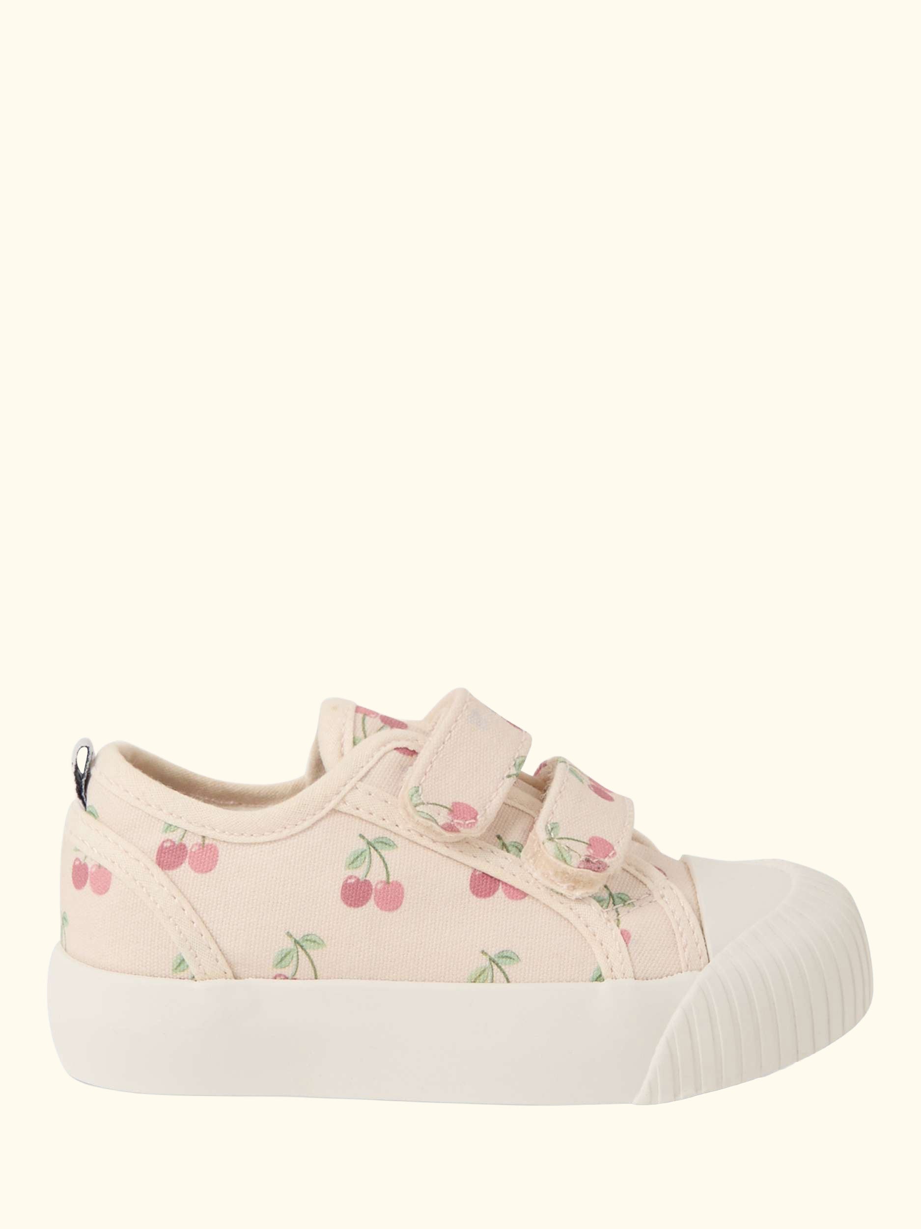 Kids' Cherry Canvas Pumps, Natural/Cherry