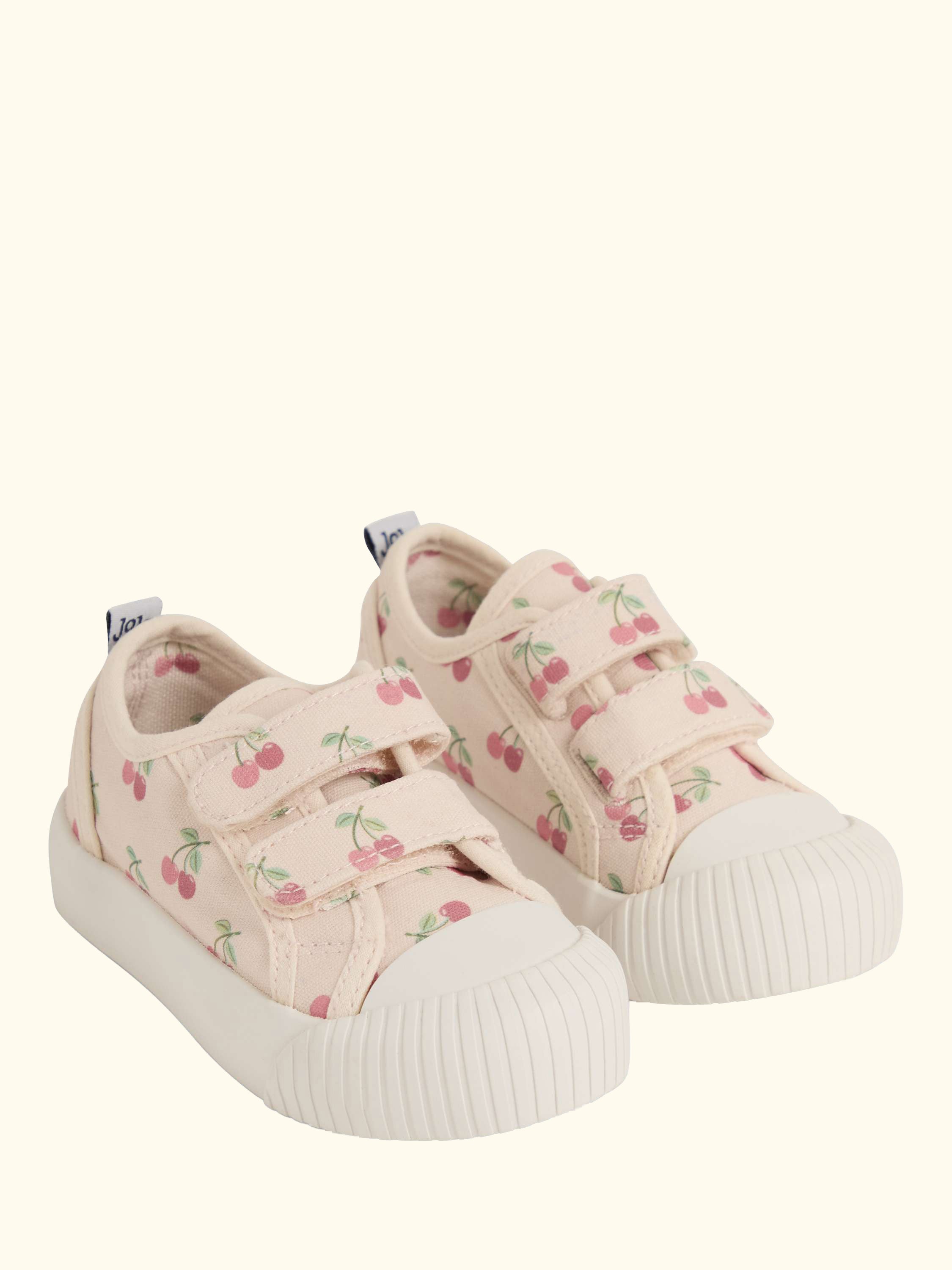 Kids' Cherry Canvas Pumps, Natural/Cherry