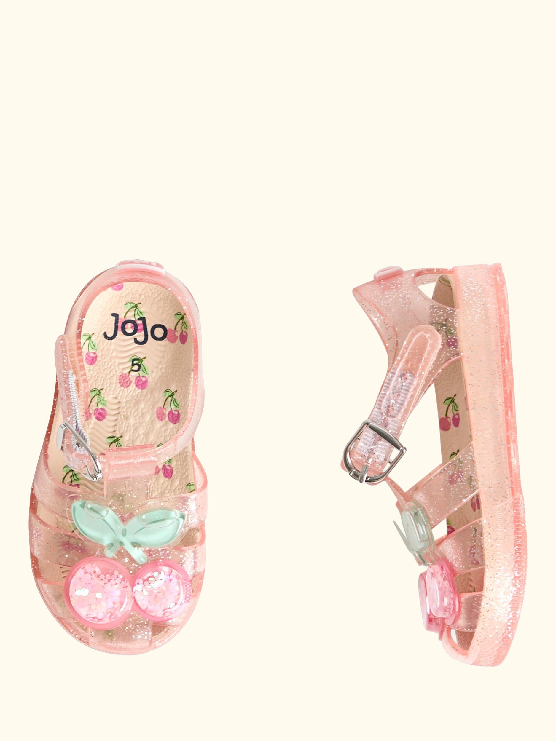 Kids' Cherry Jelly Sandals, Pink