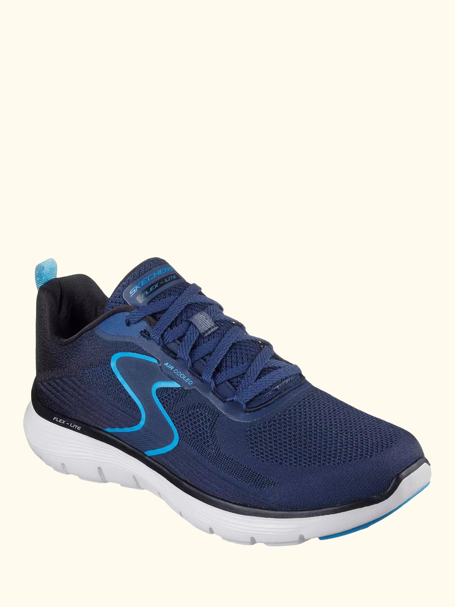 Skechers Flex Advantage 5.0 Spreelo Lace Up Trainers, Navy/Multi