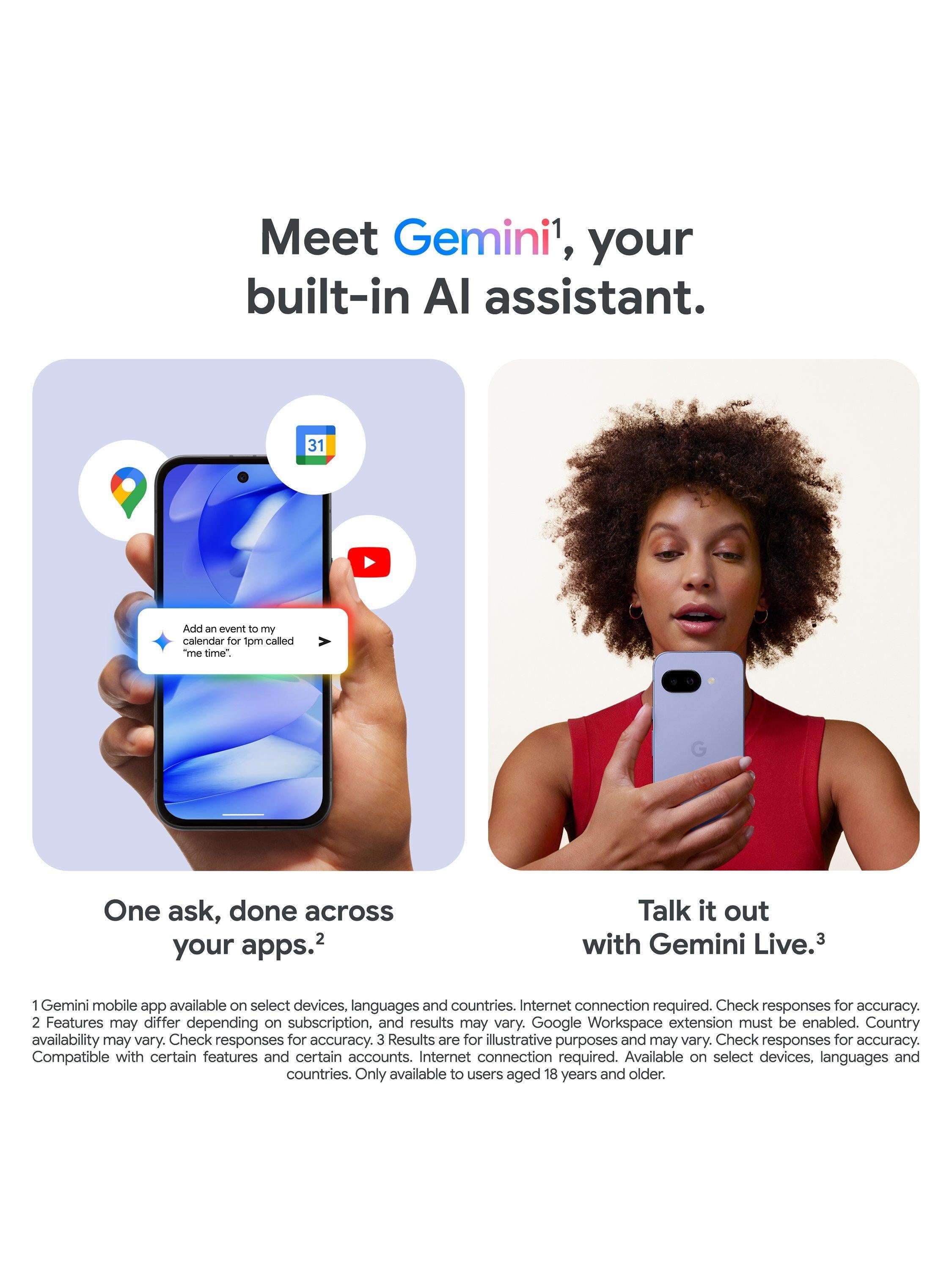 Pixel 9a Smartphone, Android, 6.3”, 5G, SIM Free, 128GB