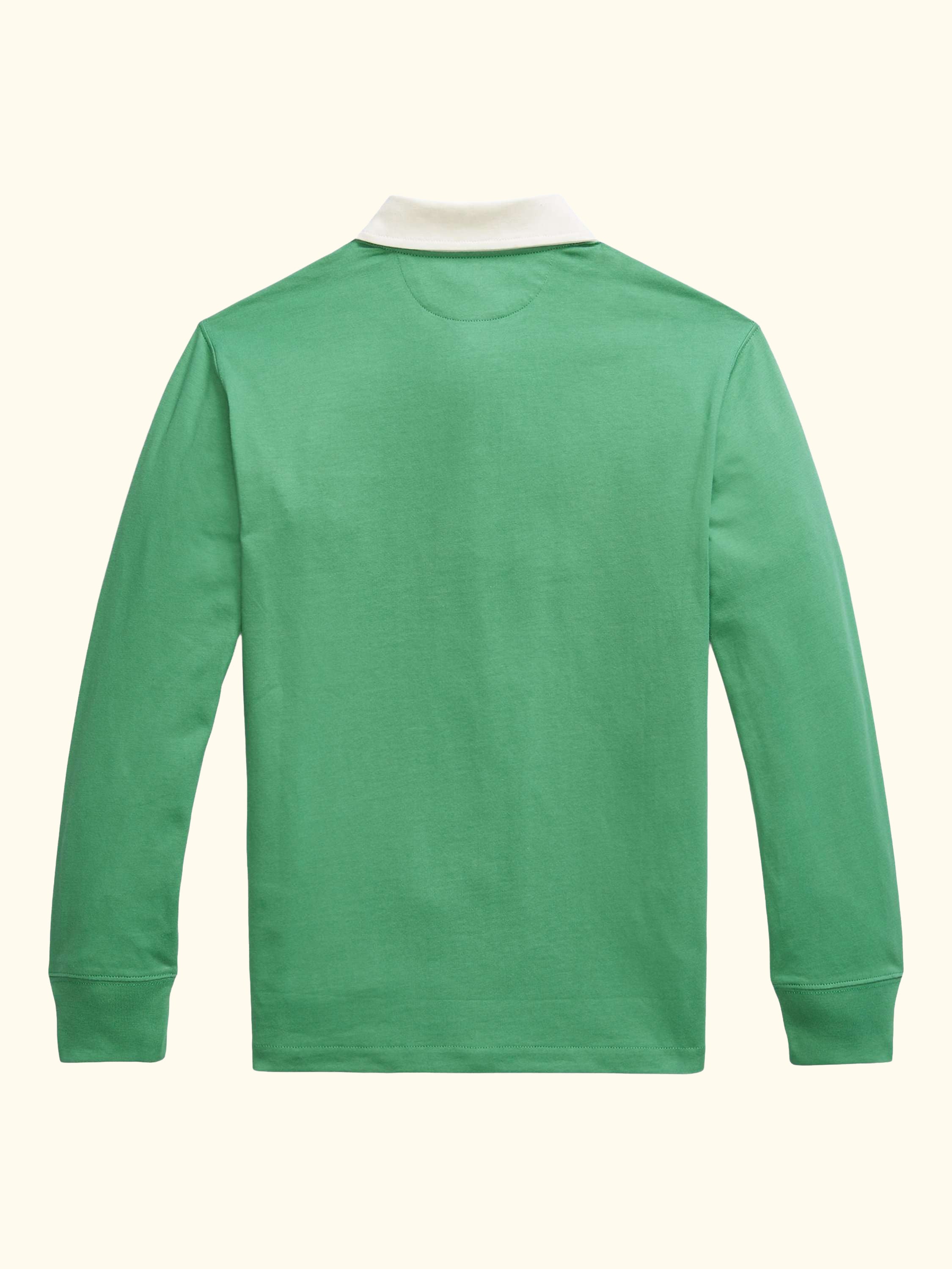Kids' Cotton Long Sleeved Rugby Shirt, Raft Green